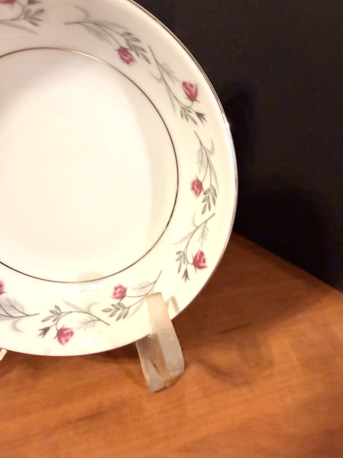 Princess Rose Reverie Soup Bowl Pink Floral Vintage Japan
