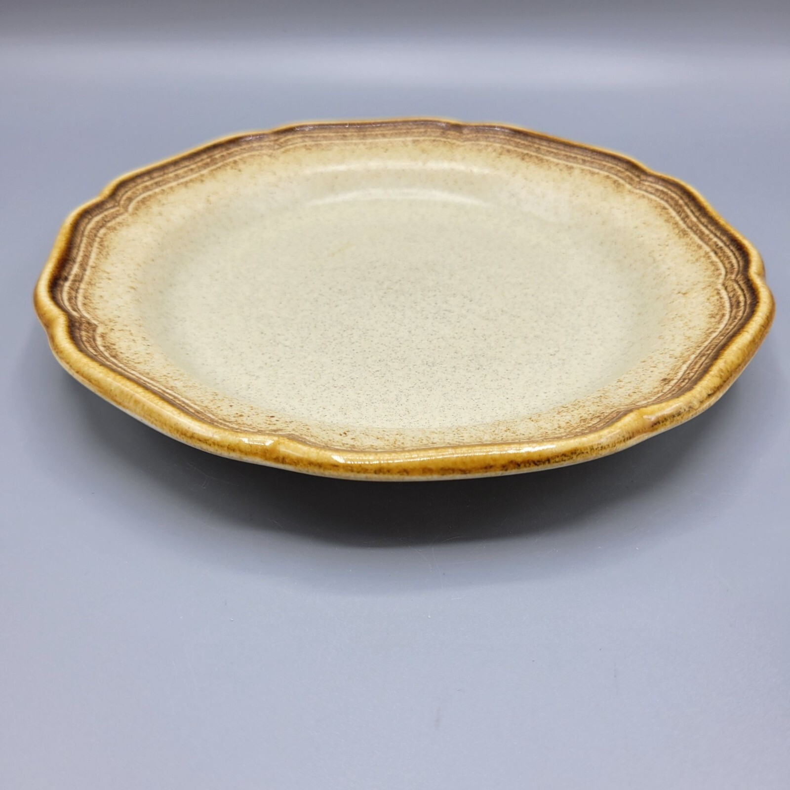 Vintage Mikasa Whole Wheat E8000 8″ Salad Plate Set Of 2 Stoneware Made In Japan