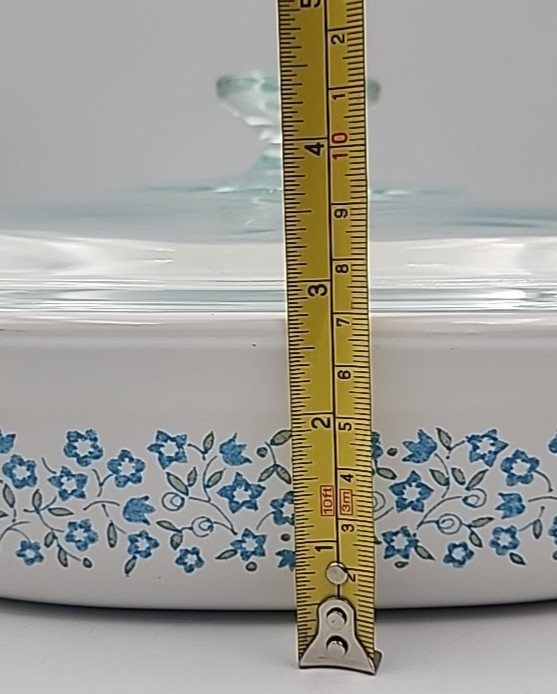 Corning Ware Blue Heather 1 1/2 QT Casserole Dish DC-1 1/2-B Pyrex Lid 1.5 Quart