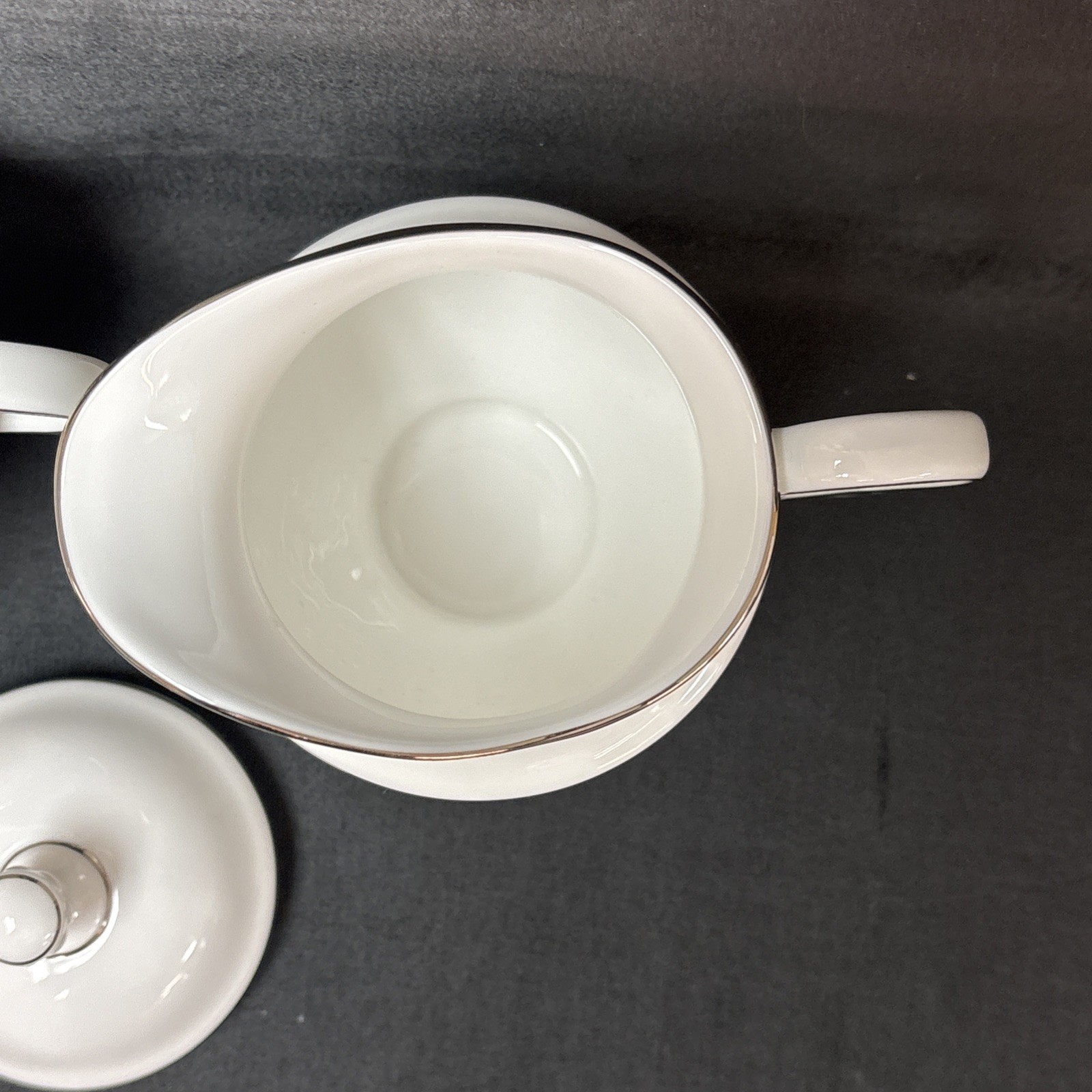 Lenox FEDERAL PLATINUM Creamer and Sugar Bowl with Lid Set ~ Still with Tags!