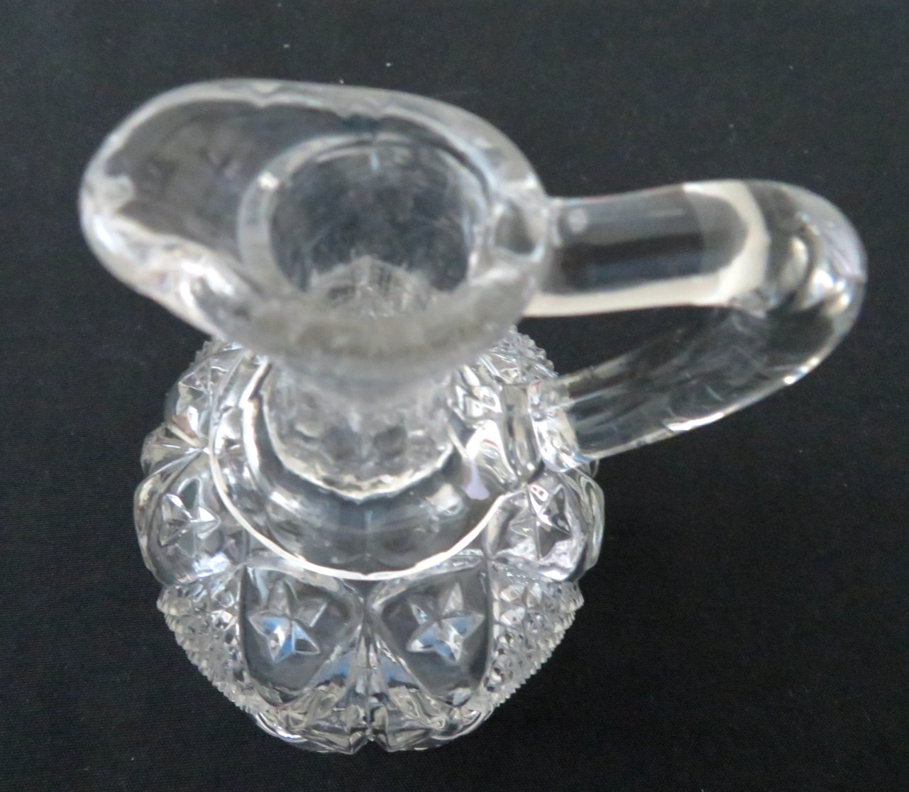 Antique EAPG Dunkirk Diamond Cruet Ohio Flint Glass Co. Exc Condition ca 1896