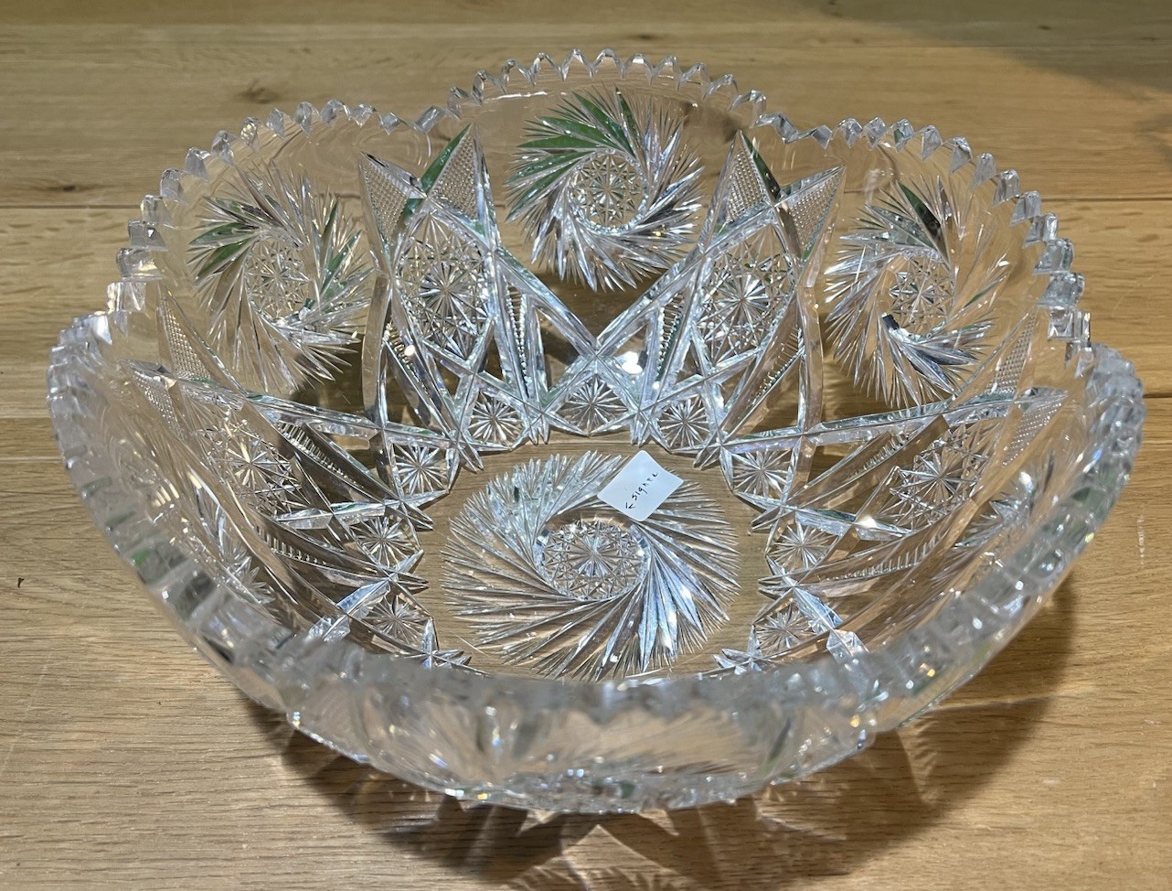 ABP Harvest Pattern Bowl 10.5×4.5 Signed Clark Antique 1905