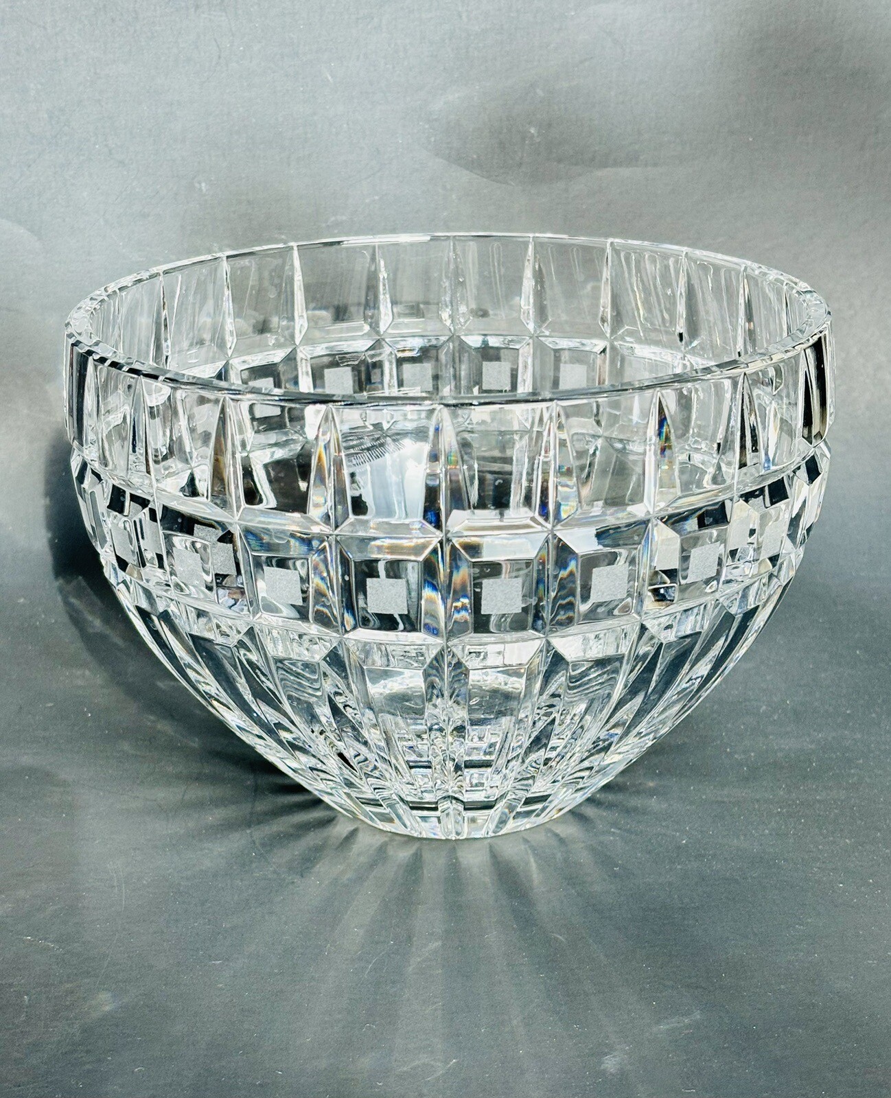 Waterford Marquis Glass Crystal QUADRATA Fruit Bowl 8″ Made In Poland