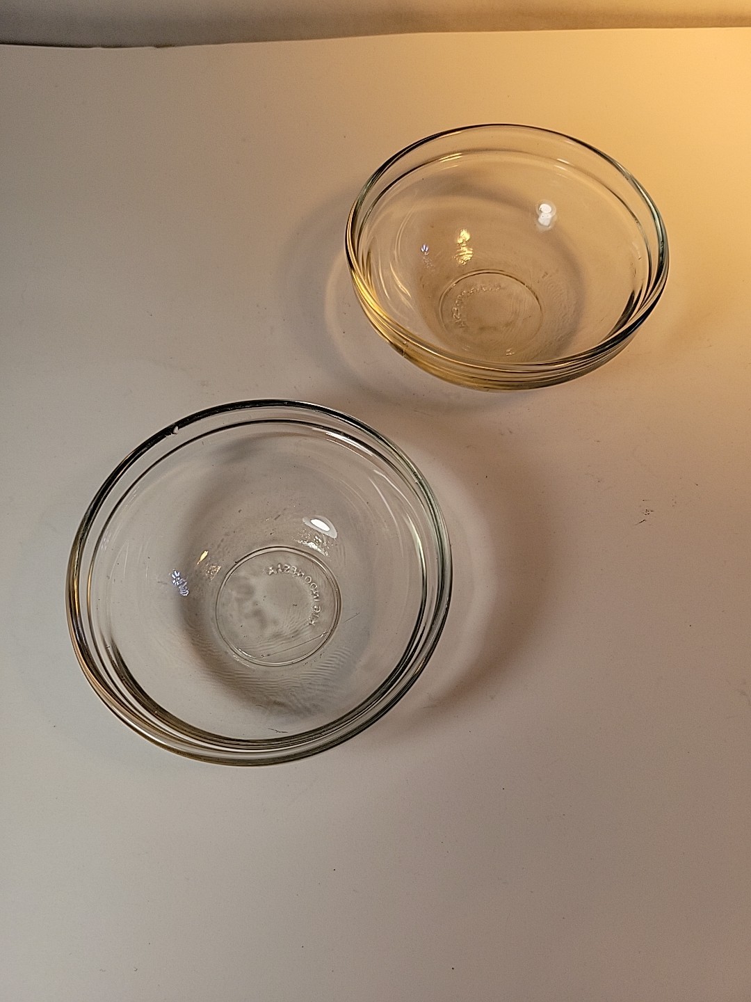 Set Of 2 KIG Indonesia Thick Glass Prep Bowls 1/4 Cup