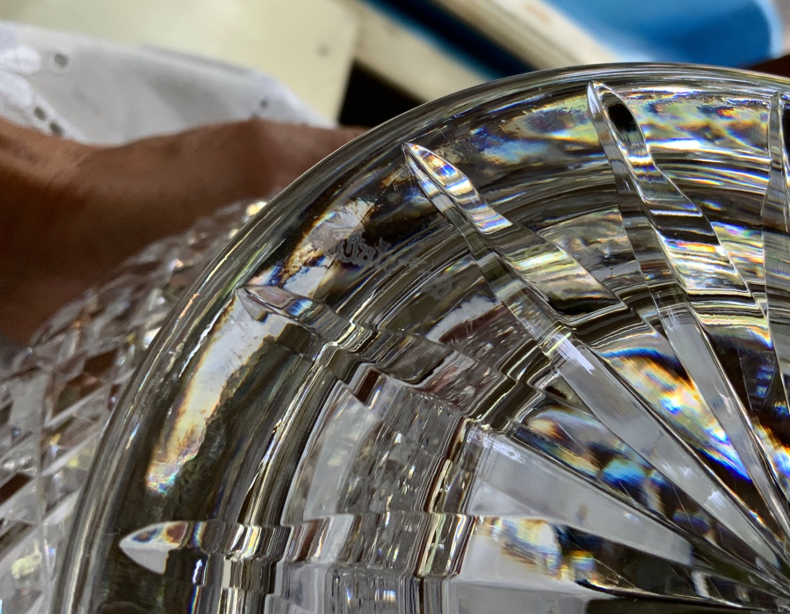 WATERFORD CRYSTAL PERIOD COLLECTION 9.5″ CENTRE BOWL PUNCH BOWL #296/871 IRELAND