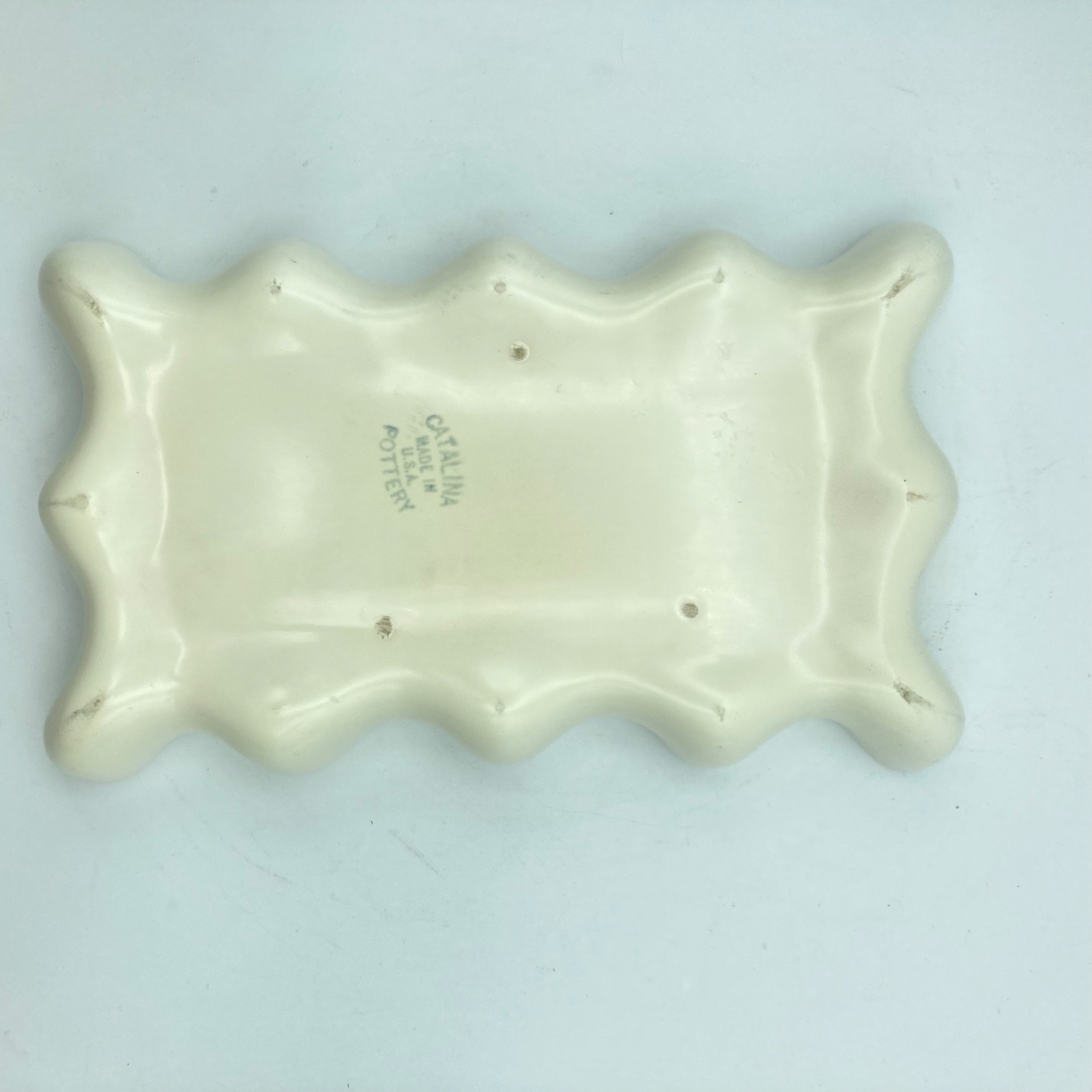 Catalina Pottery Bowl Tray Rare Dish Vintage 9 3/4″ Long x 5 7/8″ Wide