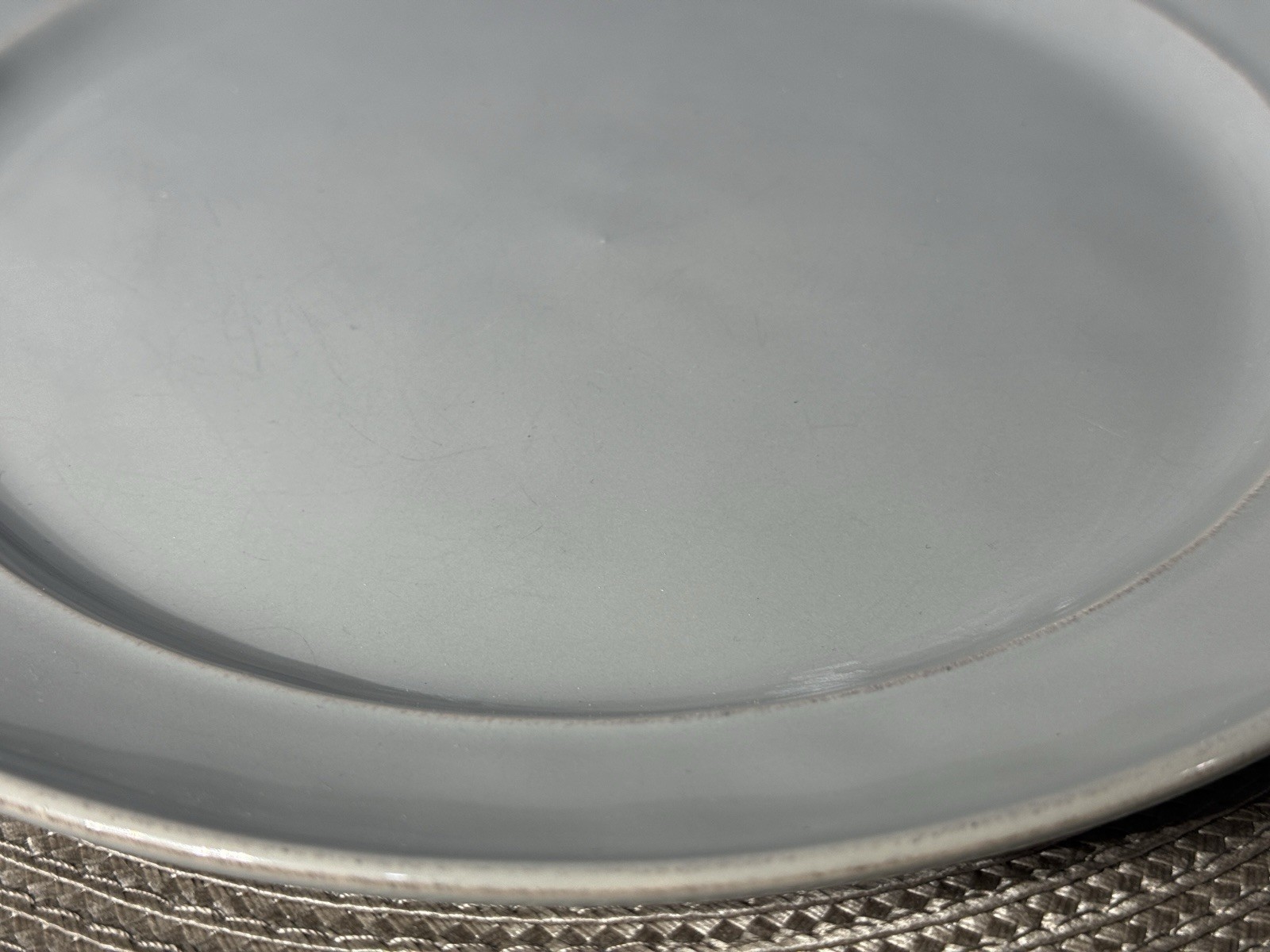 Pottery Barn Cambria Gray Stoneware Set 3 Dinner Plates Lunch/salad Plate + Mugs