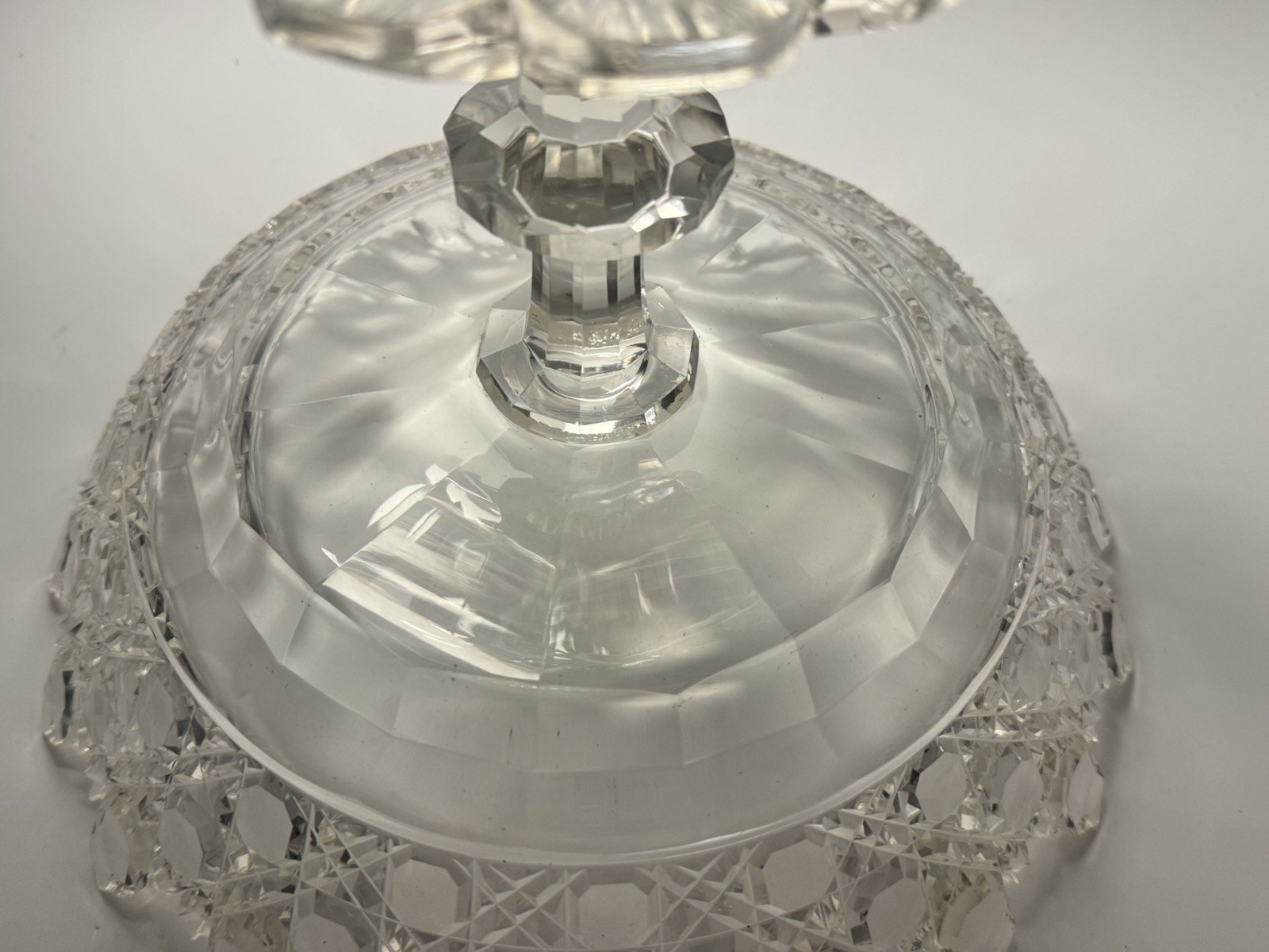 Incredible Rare Antique Anglo Irish Pedestal Fruit Bowl Centerpiece