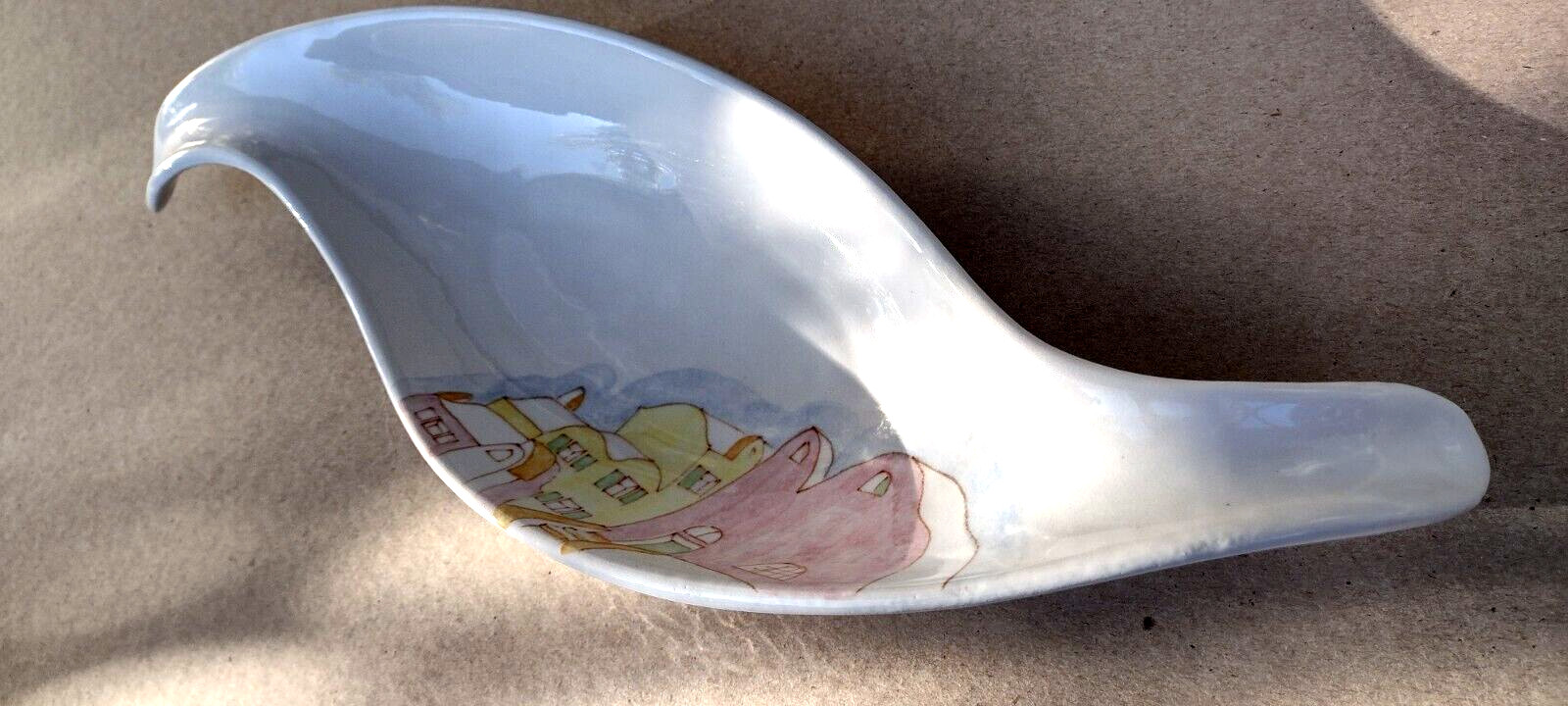 Ernestine Salerno, ITALY free form serving bowl / dish 1954