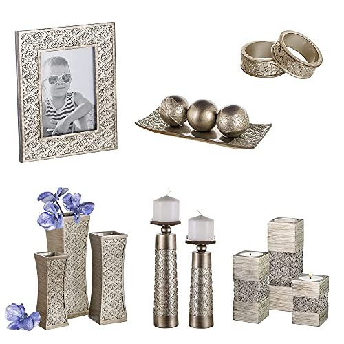 Tealight Candle Holder Set of 3 – Centerpiece for Living Room and Dining Room