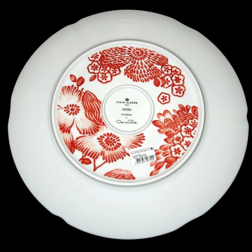 Vista Alegre CORALINA Charger or Platter, 13 1/4″, Oscar de la Renta, Portugal