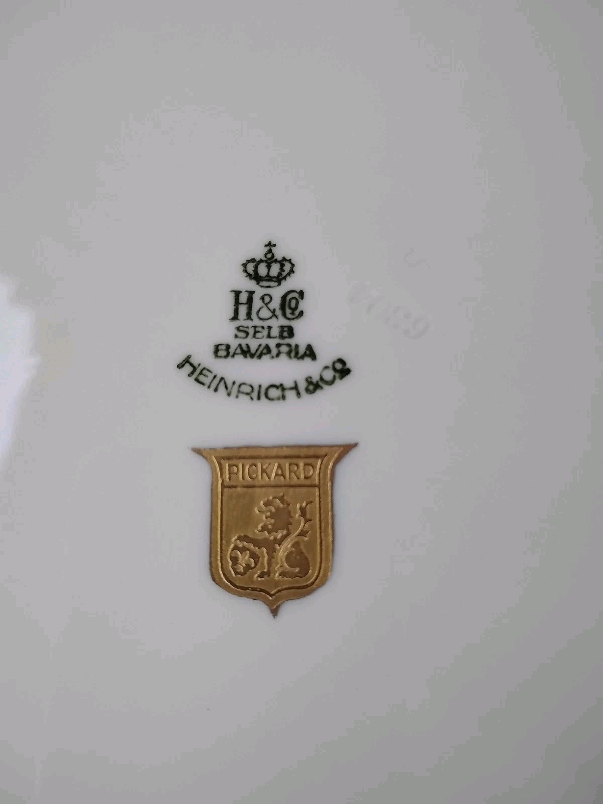 12 Vintage Heinrich & Co Pickard Selb Bavaria Gold Encrusted Plates 11″