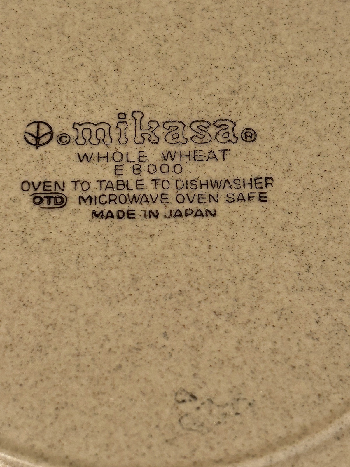 Mikasa Whole Wheat E8000 Serving Plate 12 1/2 Inches Wide
