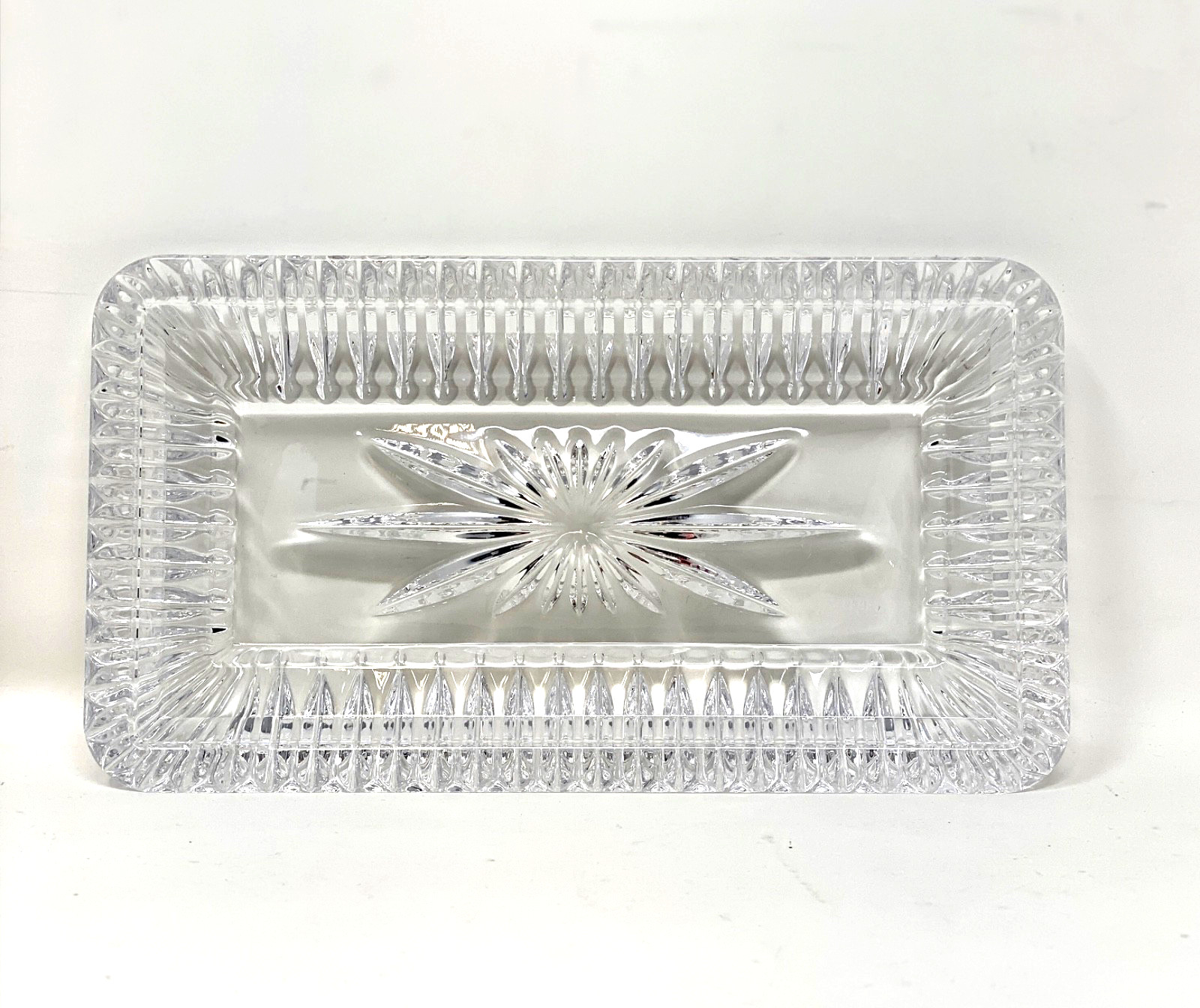 Waterford Crystal Lismore Covered Butter Dish Finest Clarity Pristine Condition
