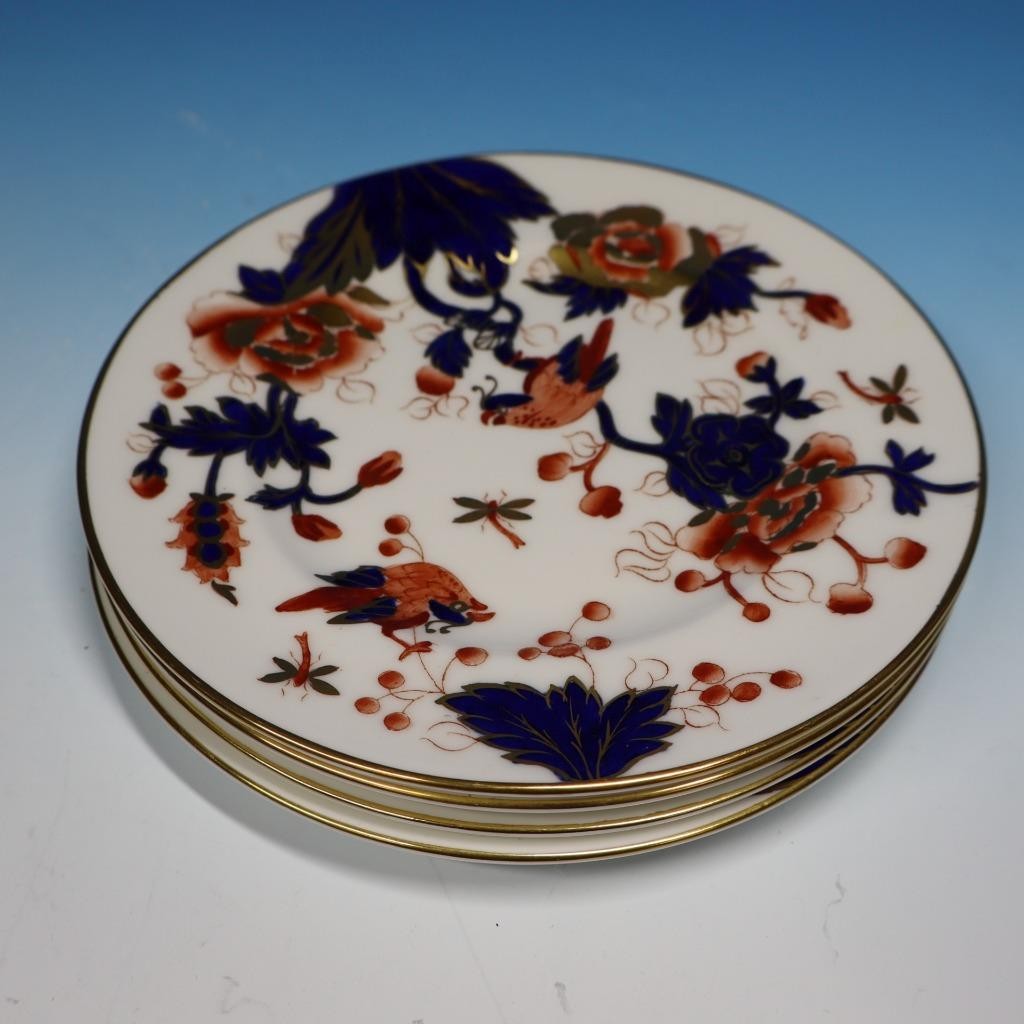 Coalport China old mark – Hong Kong Imari – 4 Bread Plates – 6 1/8 inches Set 1