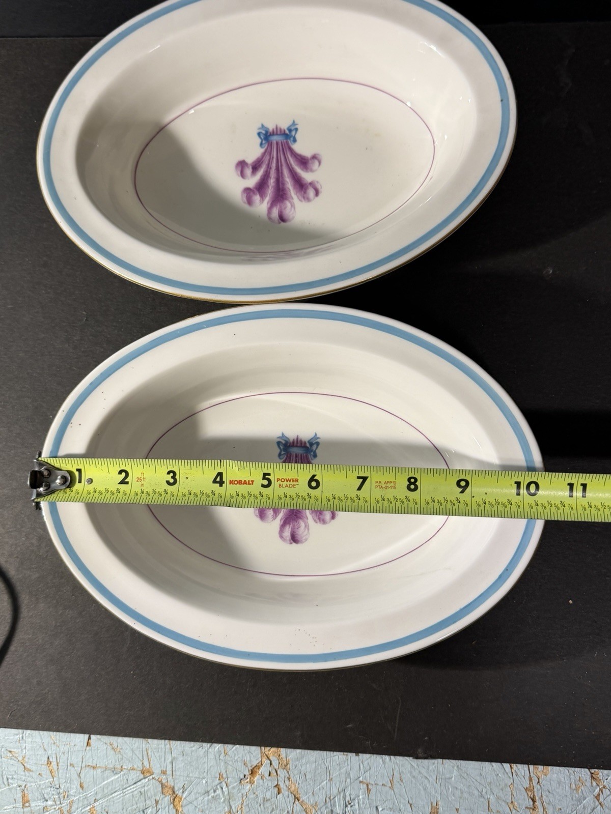 Two Royal Worcester Vegetable Dishes. Florizel Pattern. Prince Of Wales Feathers