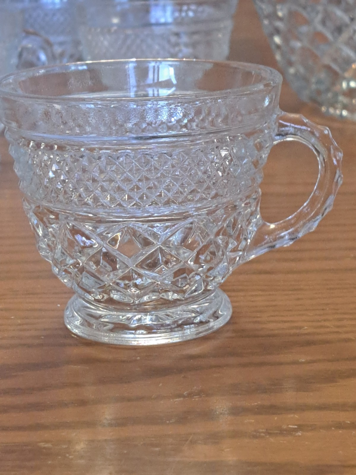 Anchor Hocking Vintage 21-Piece Wexford Pattern Punch Bowl Set Original Box