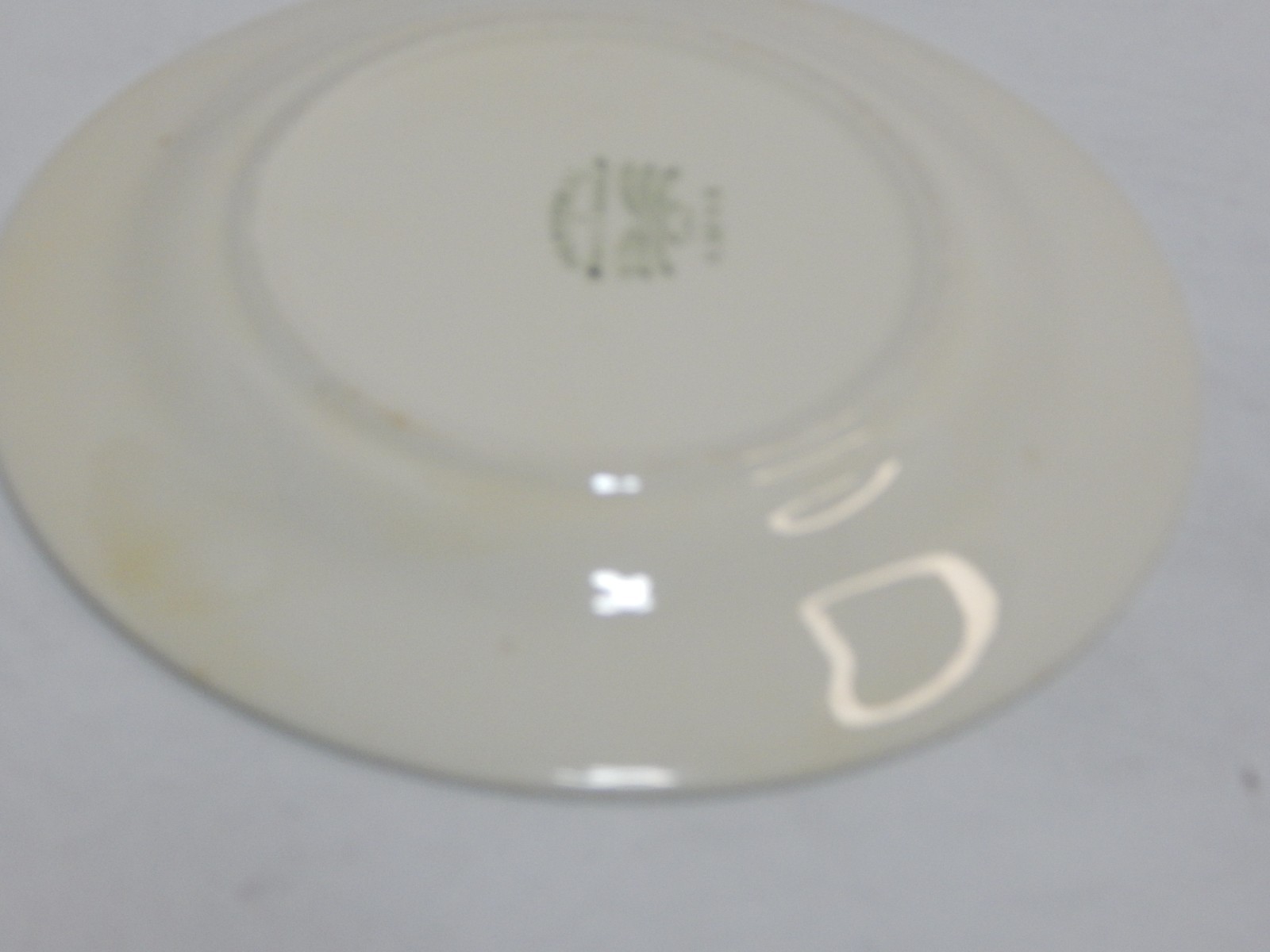 Vintage Homer Laughlin Pastoral Patterm Dessert Plate w/ embossed floral & farm