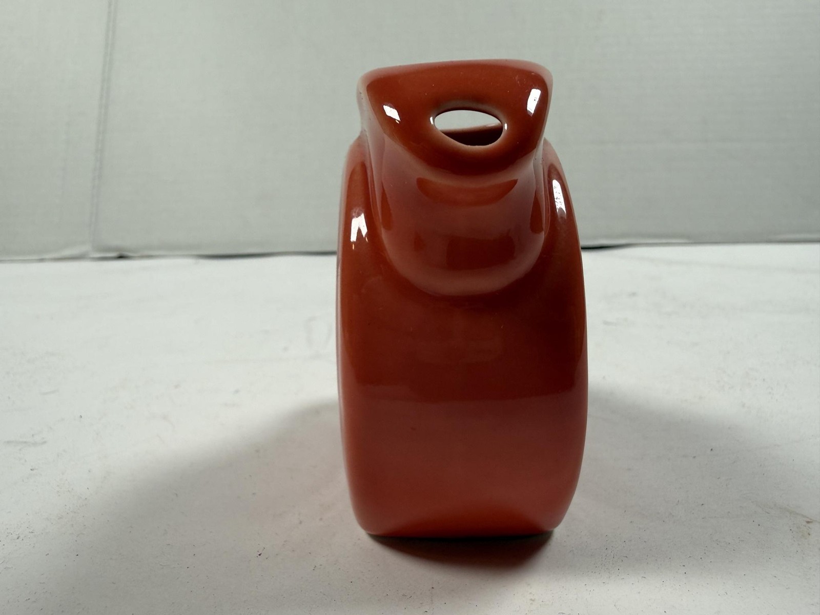 Fiesta Fiestaware Mini Pitcher Creamer Orange Disk Ring Handle Ceramic Pottery