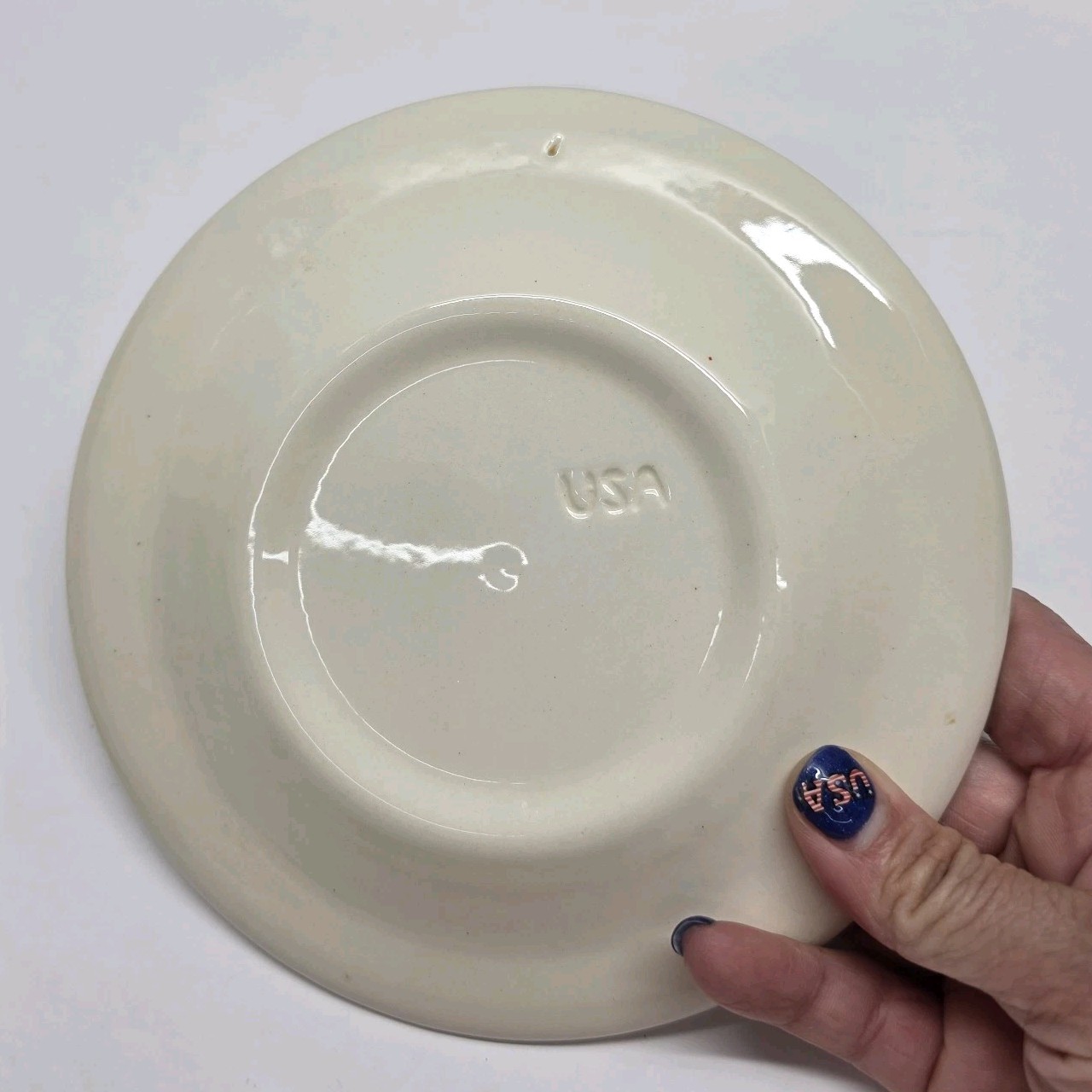 Royal China Sussex Cavalier Ironstone Bread Plate Brown Floral EUC 6.5″ diam