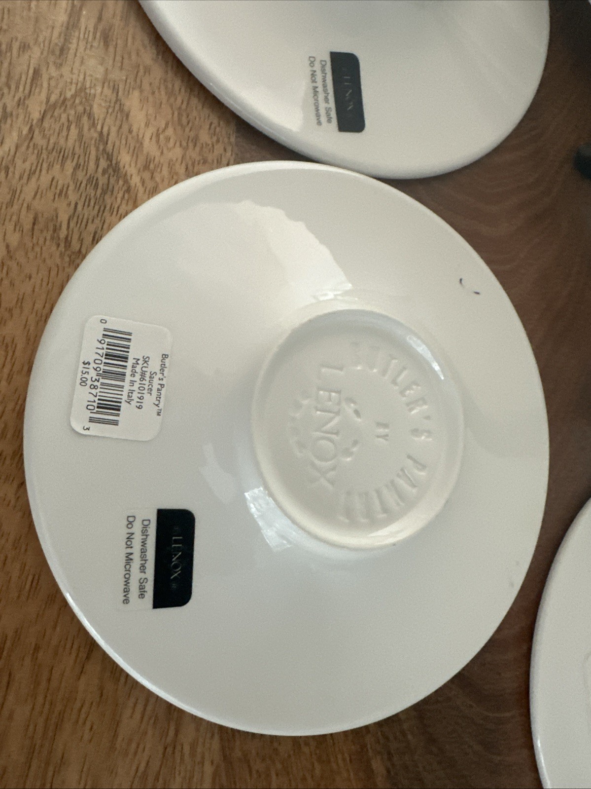 8 LENOX BUTLER’S PANTRY 7″ SAUCERS/PLATES MIXED LOT Of 3 NEW & 5 PREOWNED