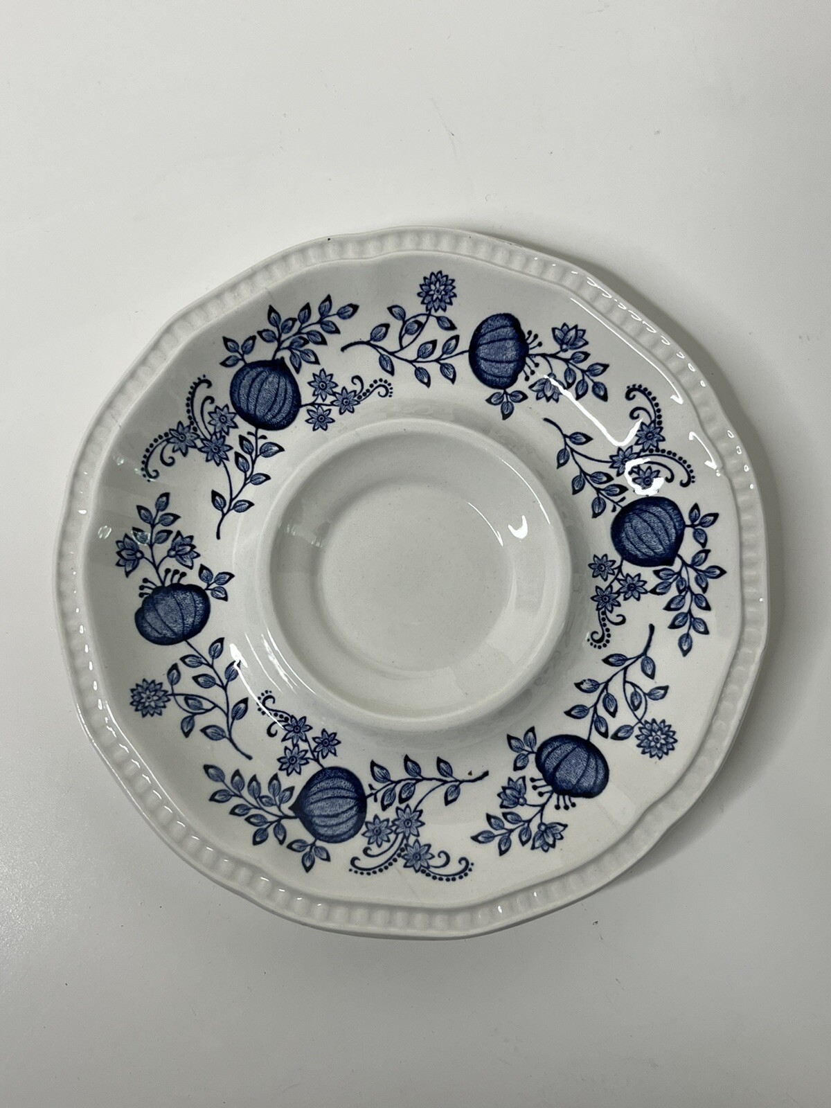 Kensington Ironstone Saucers Set of 7 England Blue Coventry Blue Onion