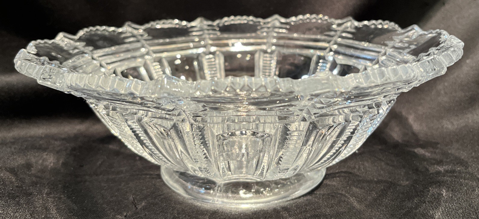 Antique Paris Bryce Higbee And Company Early American, Pattern Glass Bowl