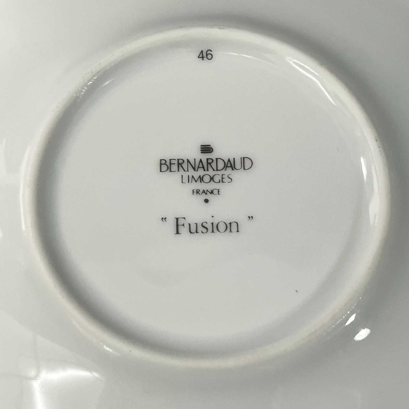 Bernardaud Limoges France FUSION Light Blue Platinum White Saucer Replacement