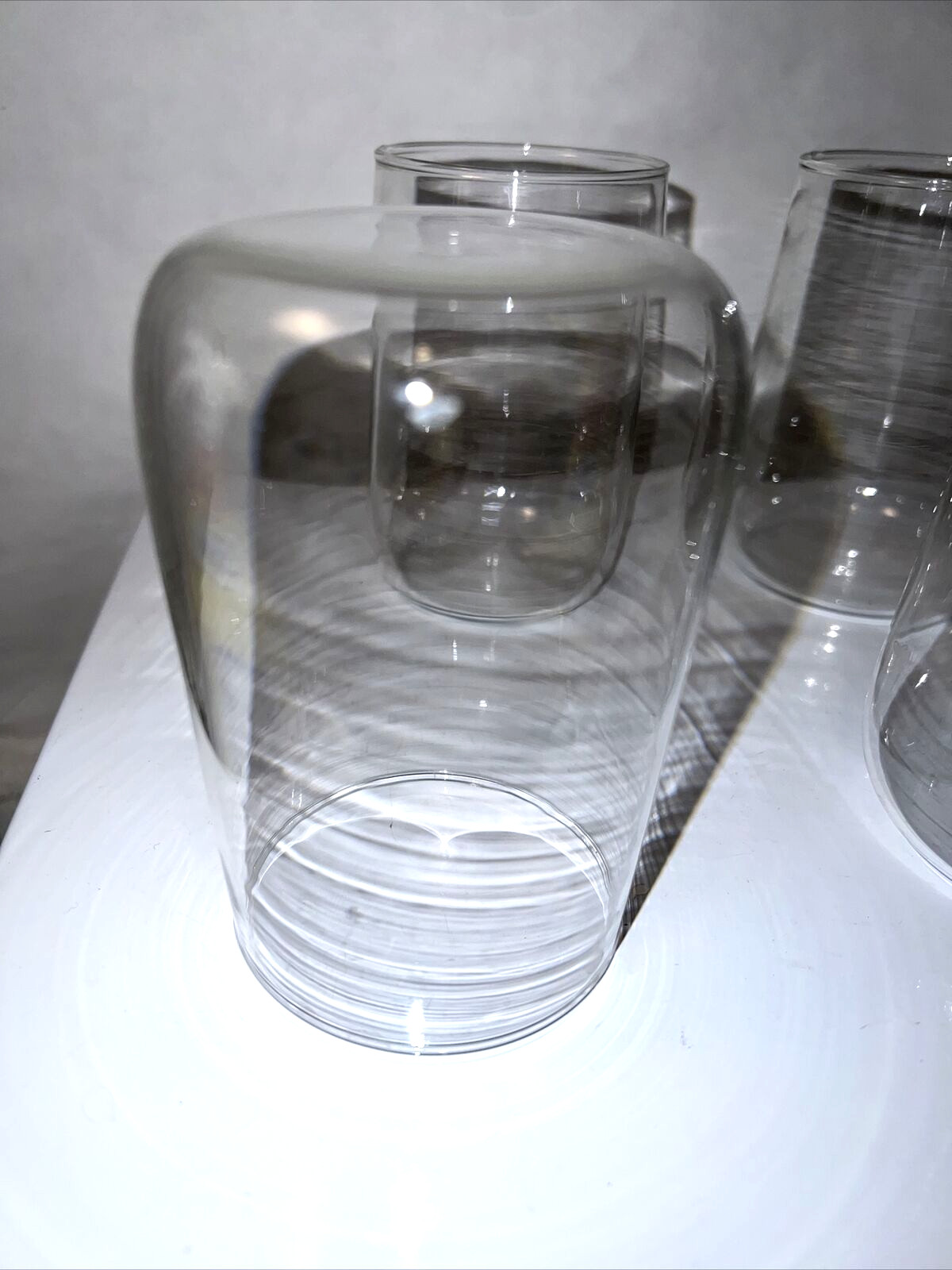 2 Vintage Corning Glas-Snap GLASSES ONLY 12 oz Hot Cold Beverages Glass Snap