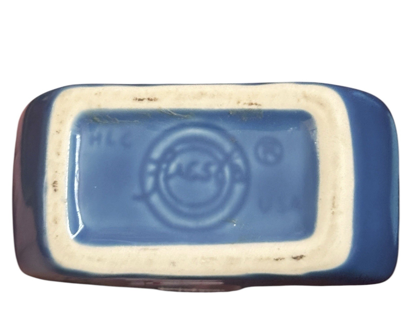 Fiesta Mini Disc Disk Pitcher Blue Fiestaware Small Creamer Syrup 3.5″
