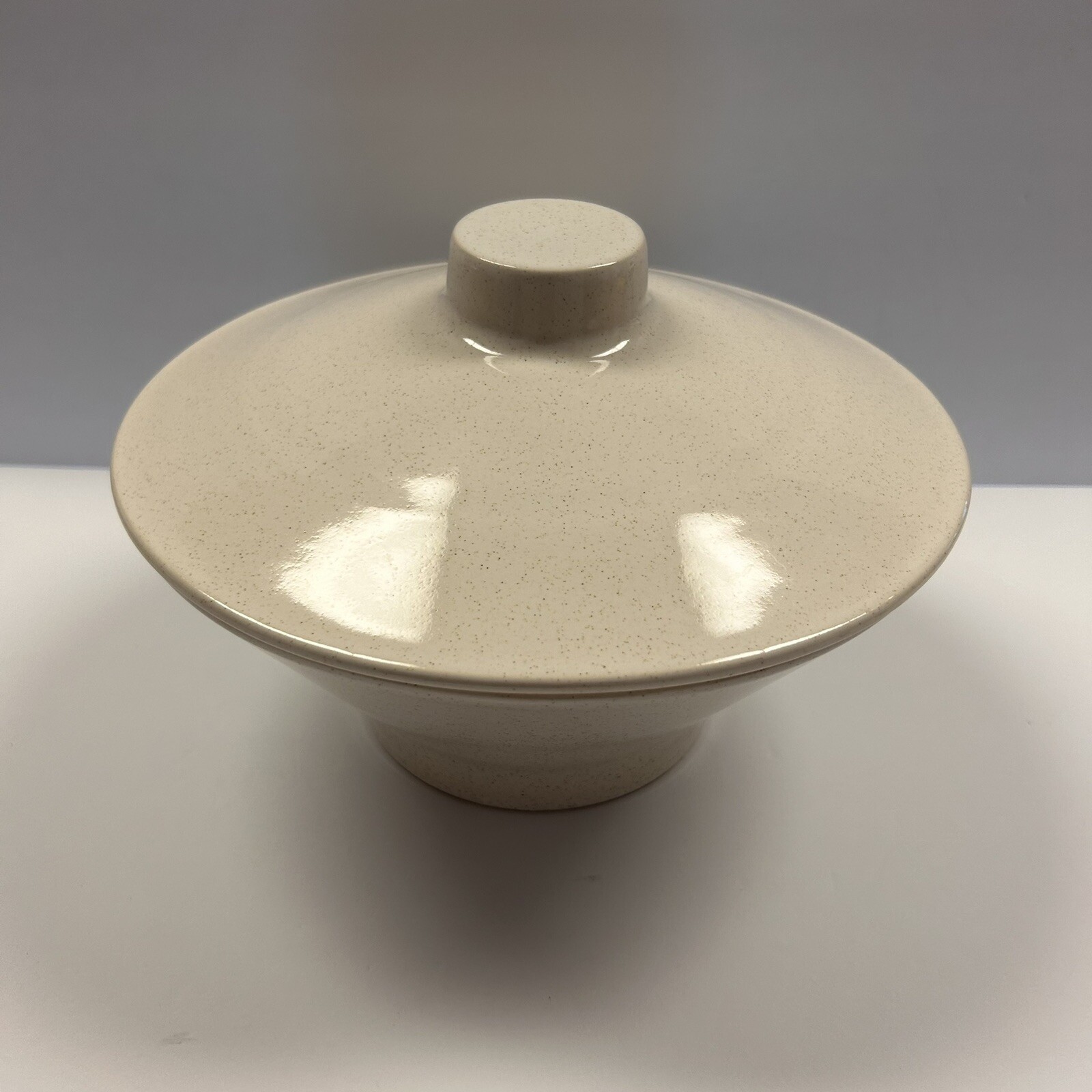 Pfaltzgraff 2 QT Aura Casserole Dish. with Lid Cream with Fleck Oven Proof RARE
