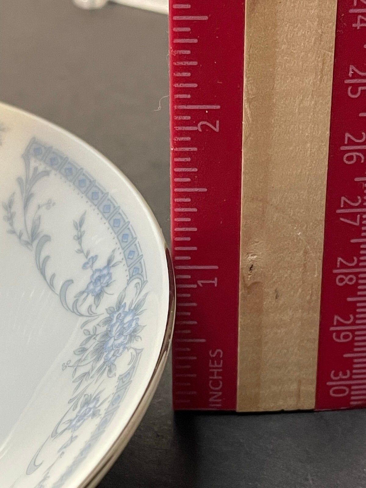 Blue Whisper Sheffield dessert bowl 5 1/2″ set 3 made Japan Porcelain China 1985