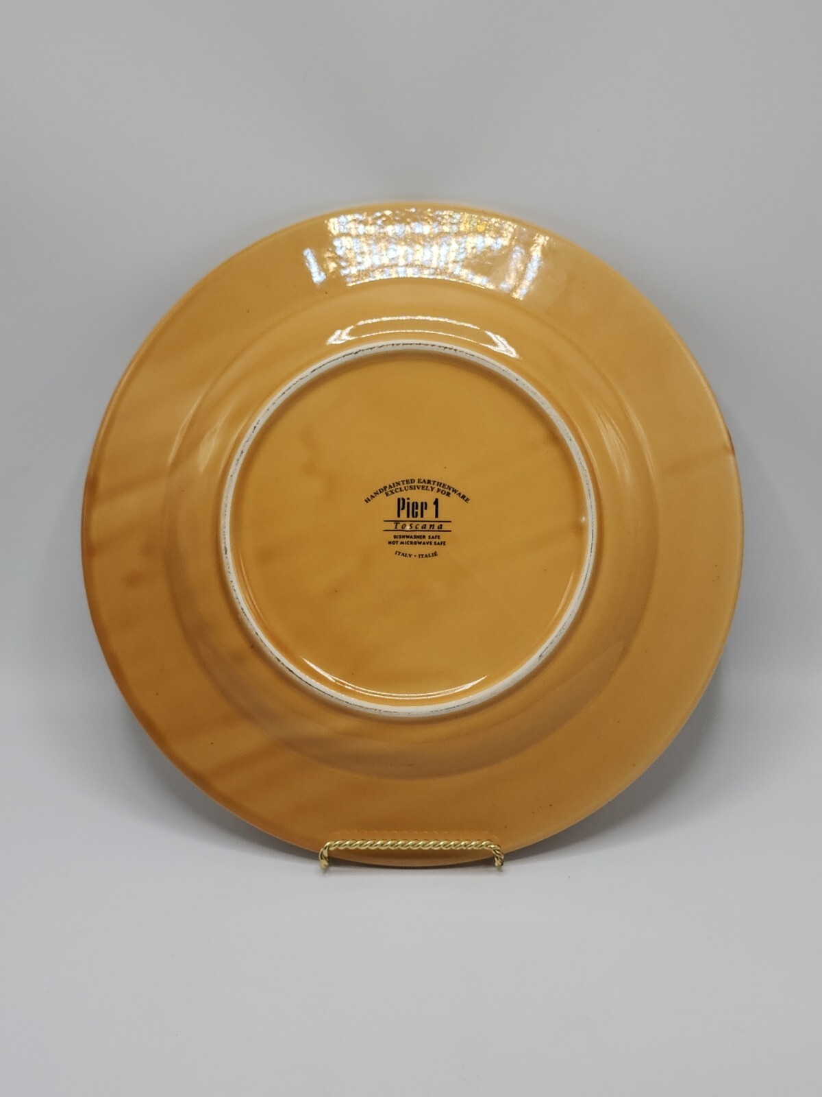 Pier 1 “Toscana Gold” 11 3/4 Inch Dinner Plate