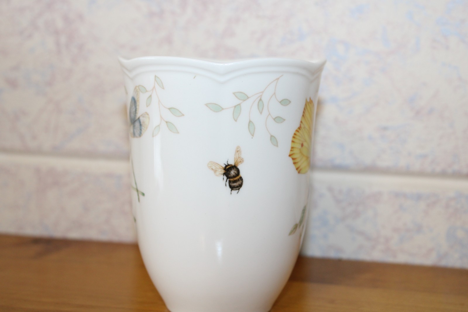 Lenox® “Dragonfly” Bone China Coffee Cup Mug with Butterfly and Bee