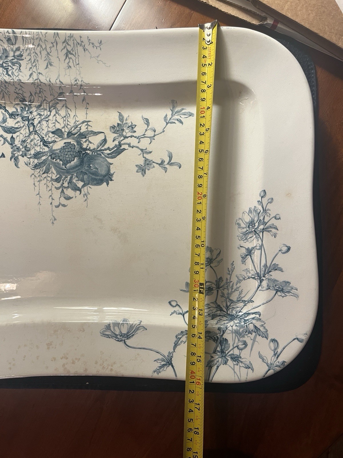 Antique Doulton Arundel Burslem Large Transferware Ironstone Platter