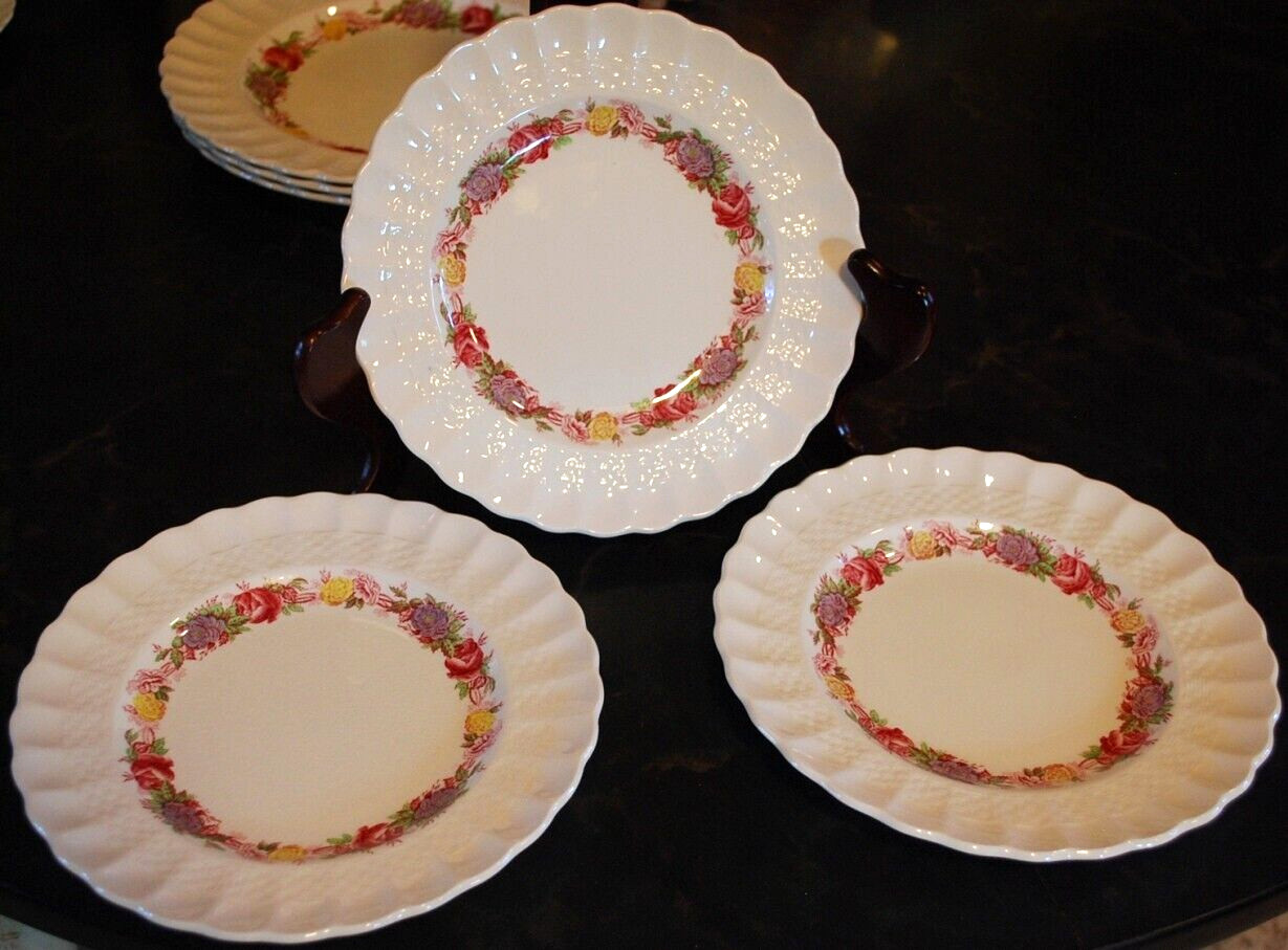 Vtg Set 3 SPODE ROSE BRIAR 5 Piece Place Settings [15 pc total] England OLD MARK