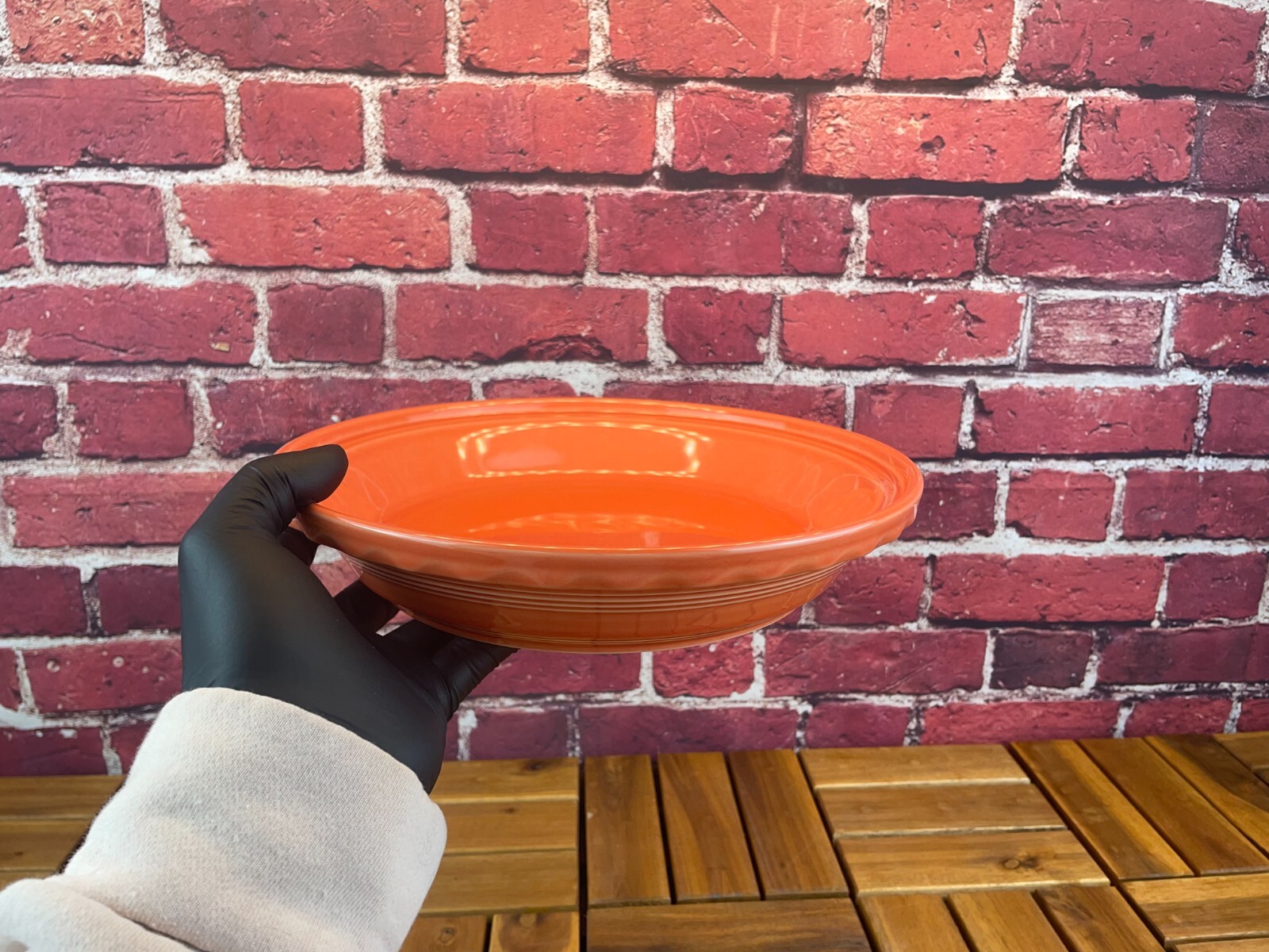HOMER LAUGHLIN FIESTA PIE PLATE PERSIMMON 10.25″ Discontinued Pie Baker