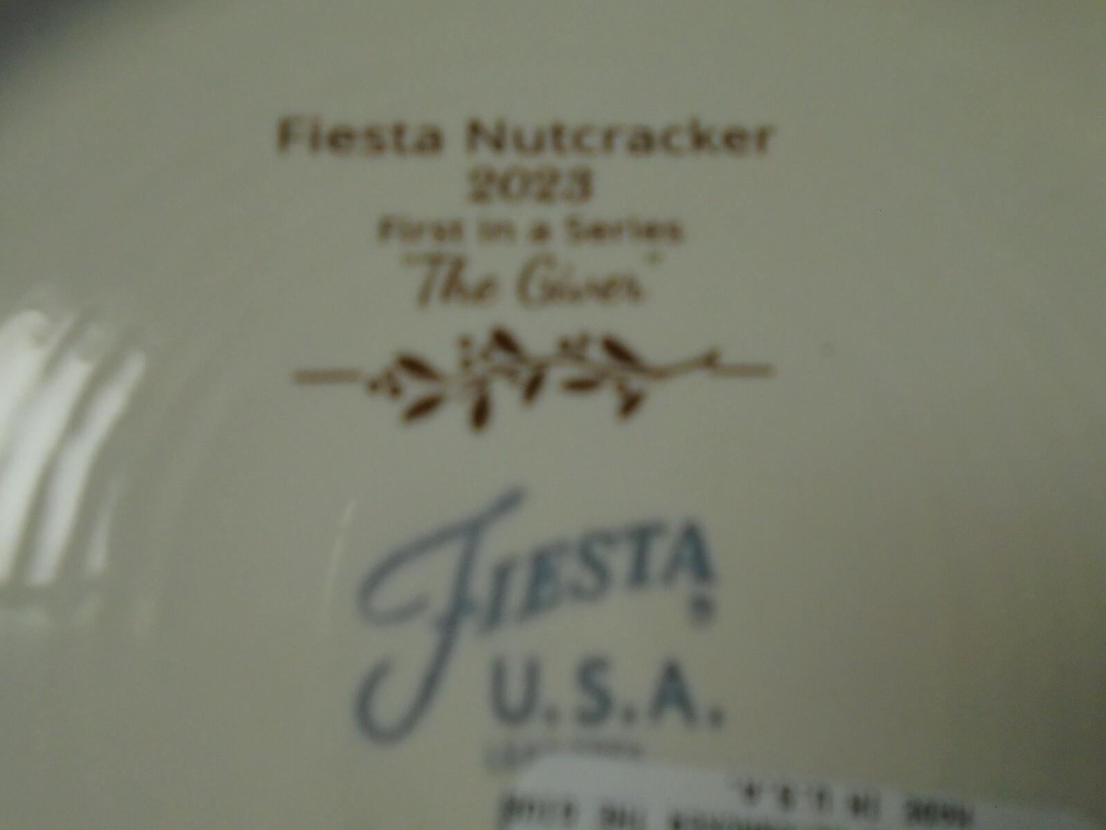 Fiesta Nutcracker 9-in. Luncheon Cookie Plate The Giver 2023 NWT FIRST IN SERIES