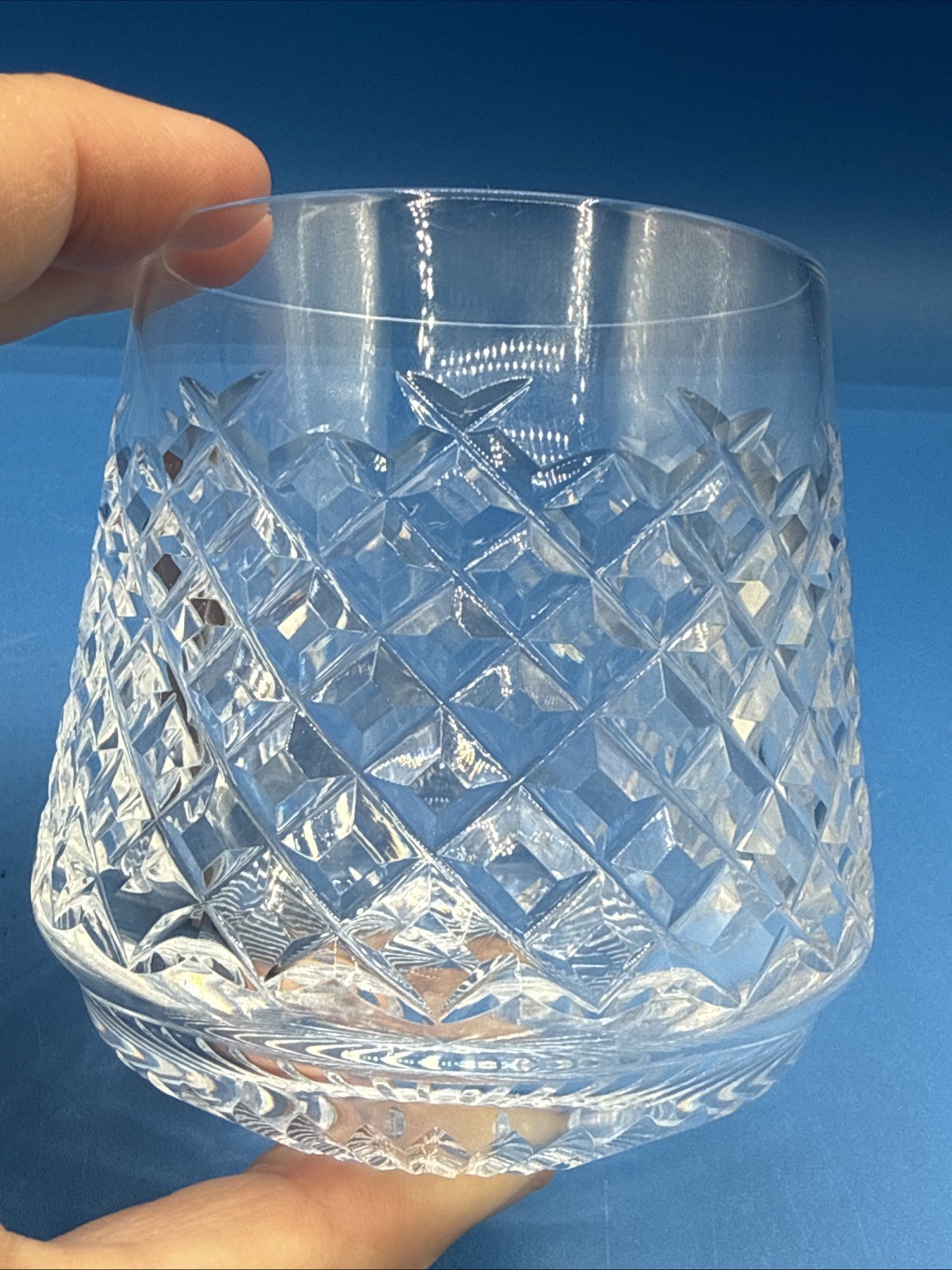 Vintage Waterford Crystal “Alana” Roly Poly Glasses; Set of 2