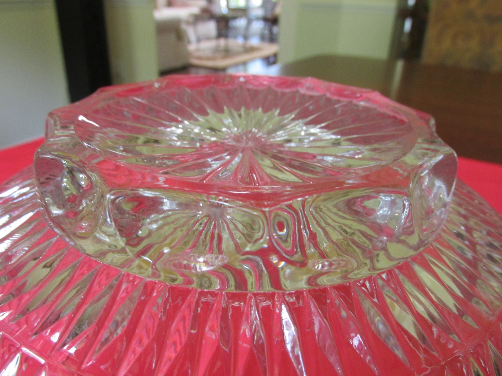 14PC Vintage 1940s Indiana Glass ROYAL Vertical & Swag Art Deco Punch Bowl Set