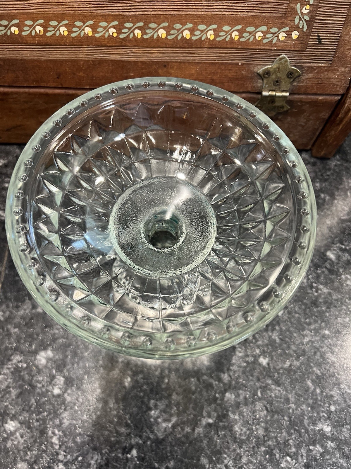 Jeannette Glass Windsor Pattern Compote