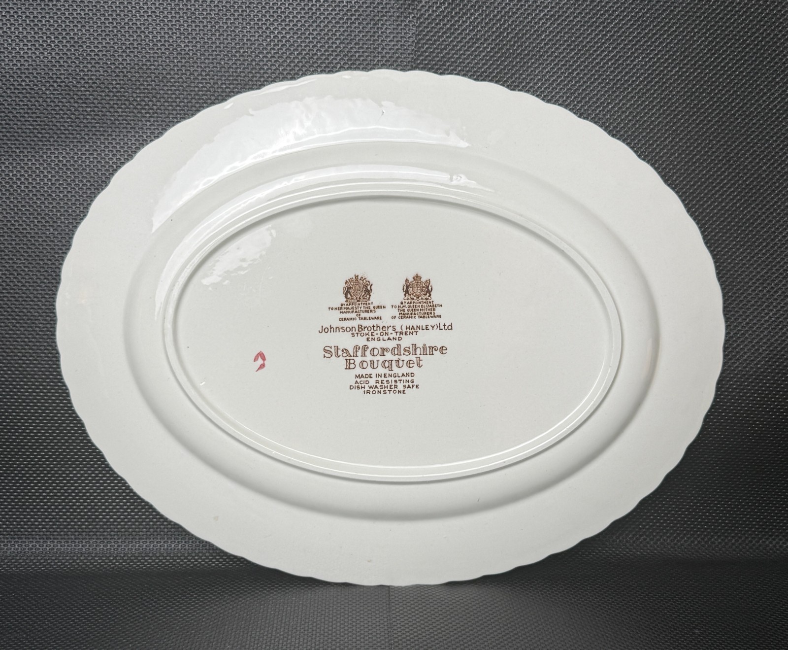 Johnson Brothers Staffordshire Bouquet 14″ Oval Serving Platter England Floral