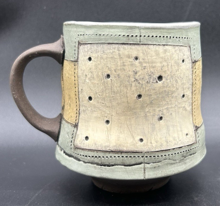 Mark Arnold 2017 Portfolio Art Pottery Organic Free Form Ceramic Mug