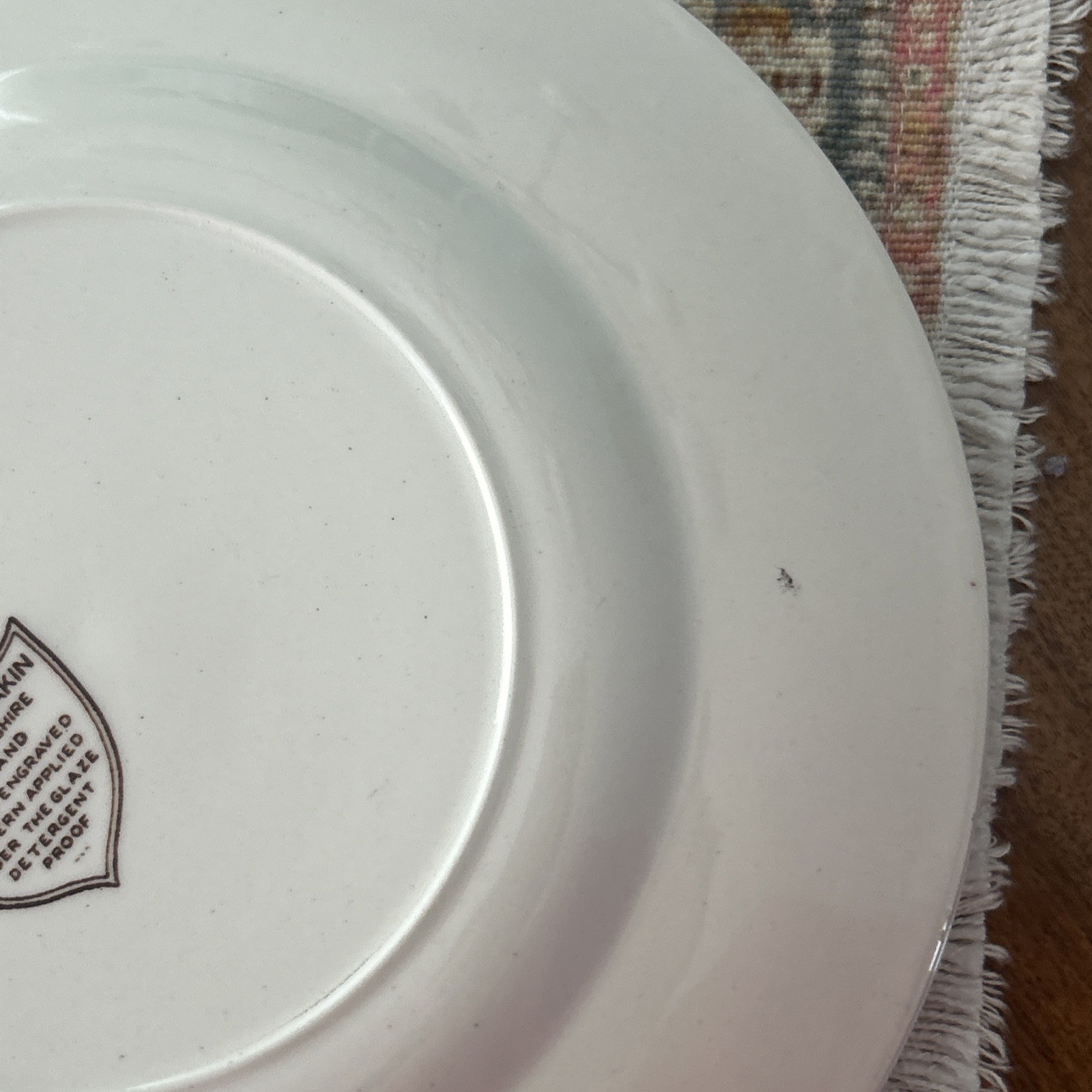 Vintage Staffordshire Meakin TONQUIN 10” Dinner Plate Transferware Brown
