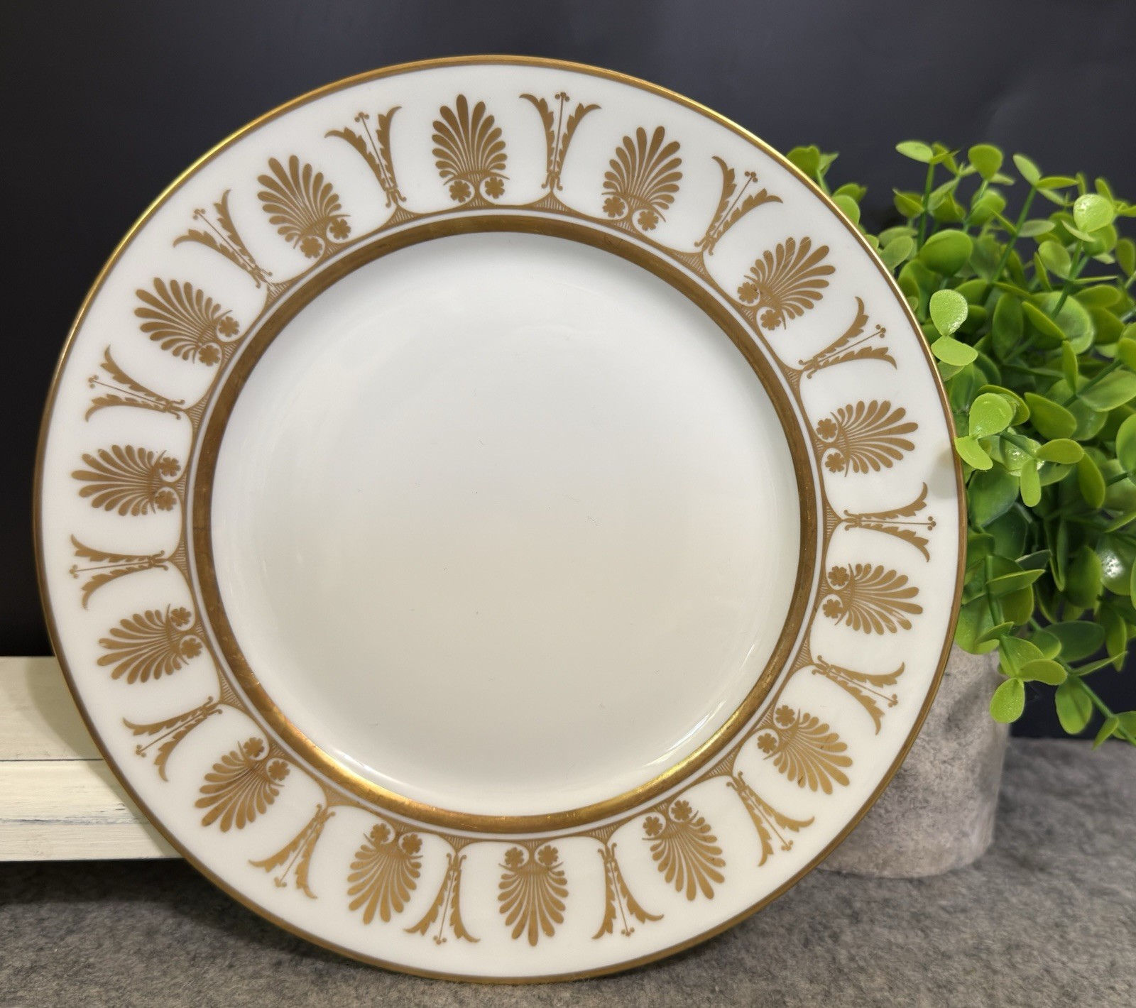 Richard Ginori POMPEII Gold 7.75 in Salad Bread Plate Italy