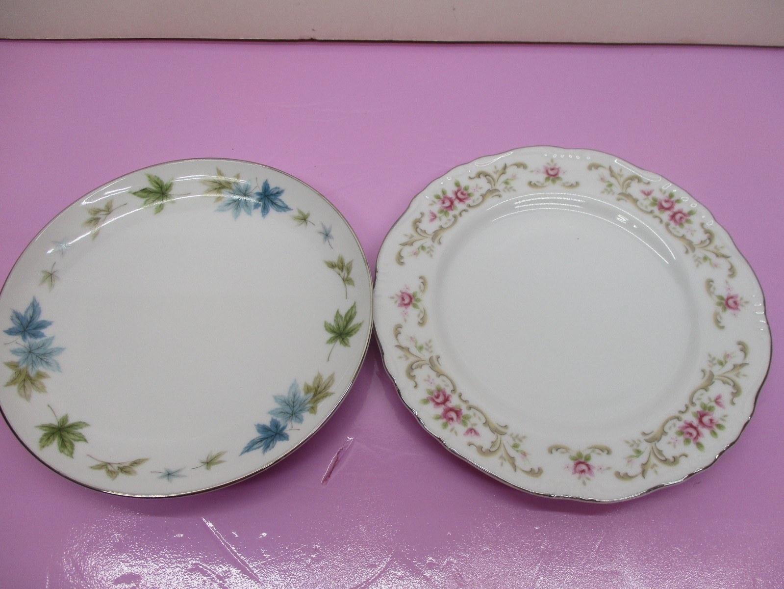 Vintage Mismatched China Plates 5~Dinner Plates ~5 Bread~ Set Of 10