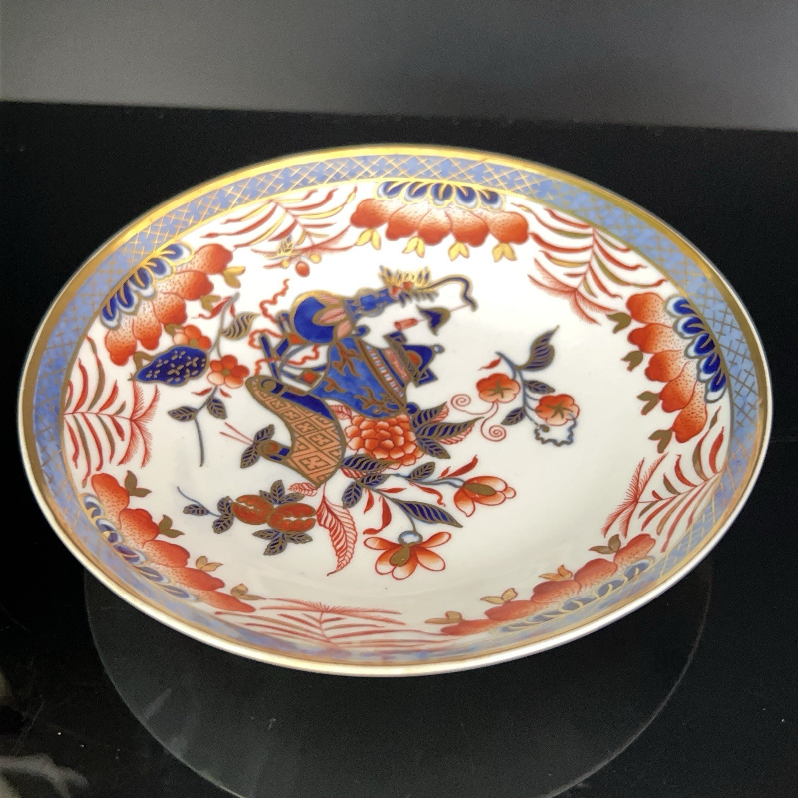 Antique Early Spode Cup & Saucer Japanese Imari C1810 Porcelain Gilt Blue Red