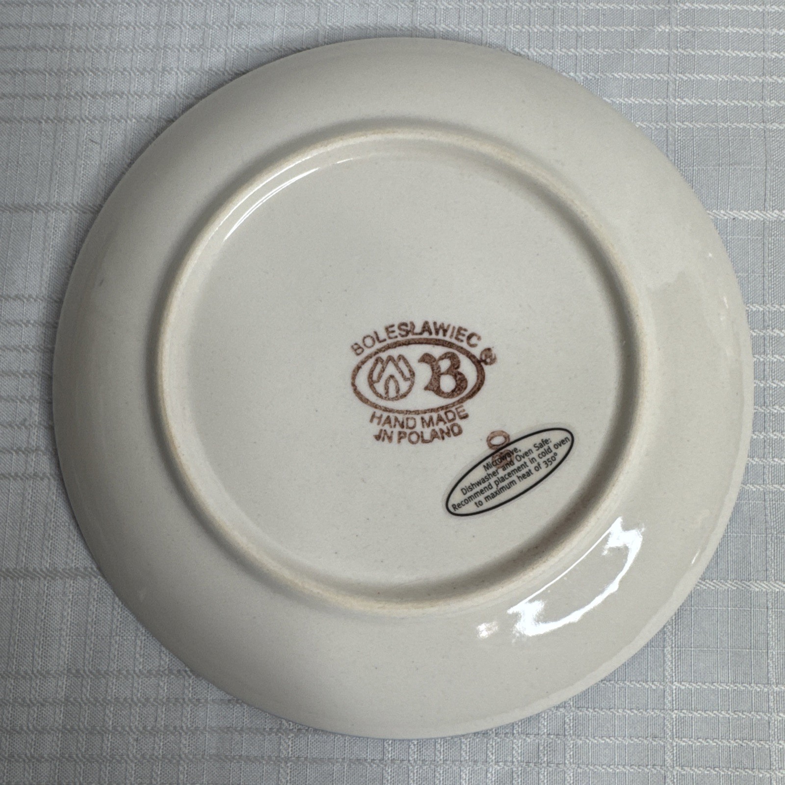 Boleslawiec Polish Pottery Salad/Dessert Plate Flowering Peacock 7.75″ SET OF 4