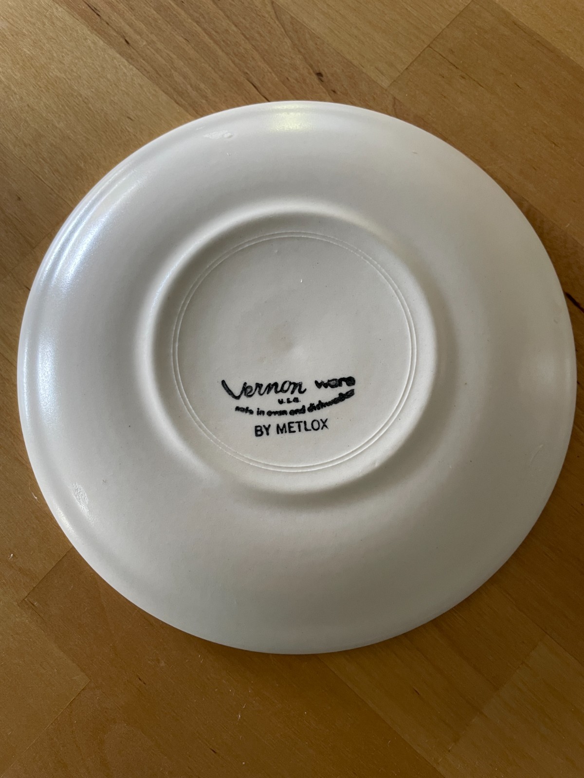 Rose A Day Pattern, Vernon Dinnerware, MCM, 10 piece saucers White, Pink, Green