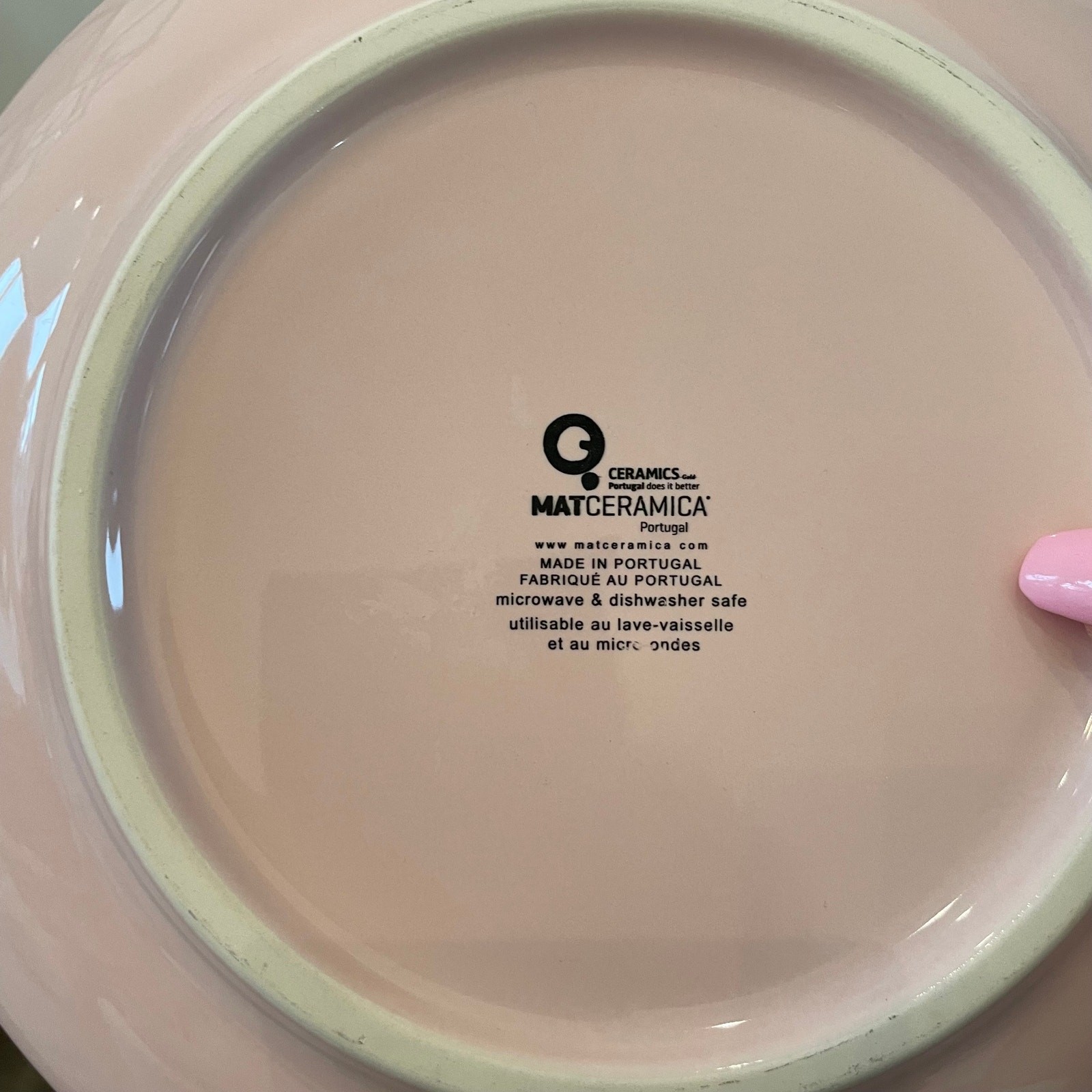 MATCERAMICA Portugal Pink Salad Plates 9in Set of 4 Ceramic NEW